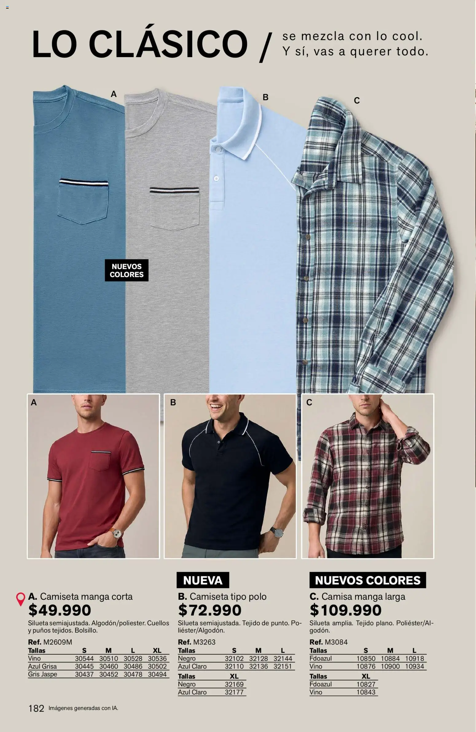 Leonisa revista - valida desde el 01/10/2026 | Página: 182 | Productos: Camiseta, Camisa, Vino