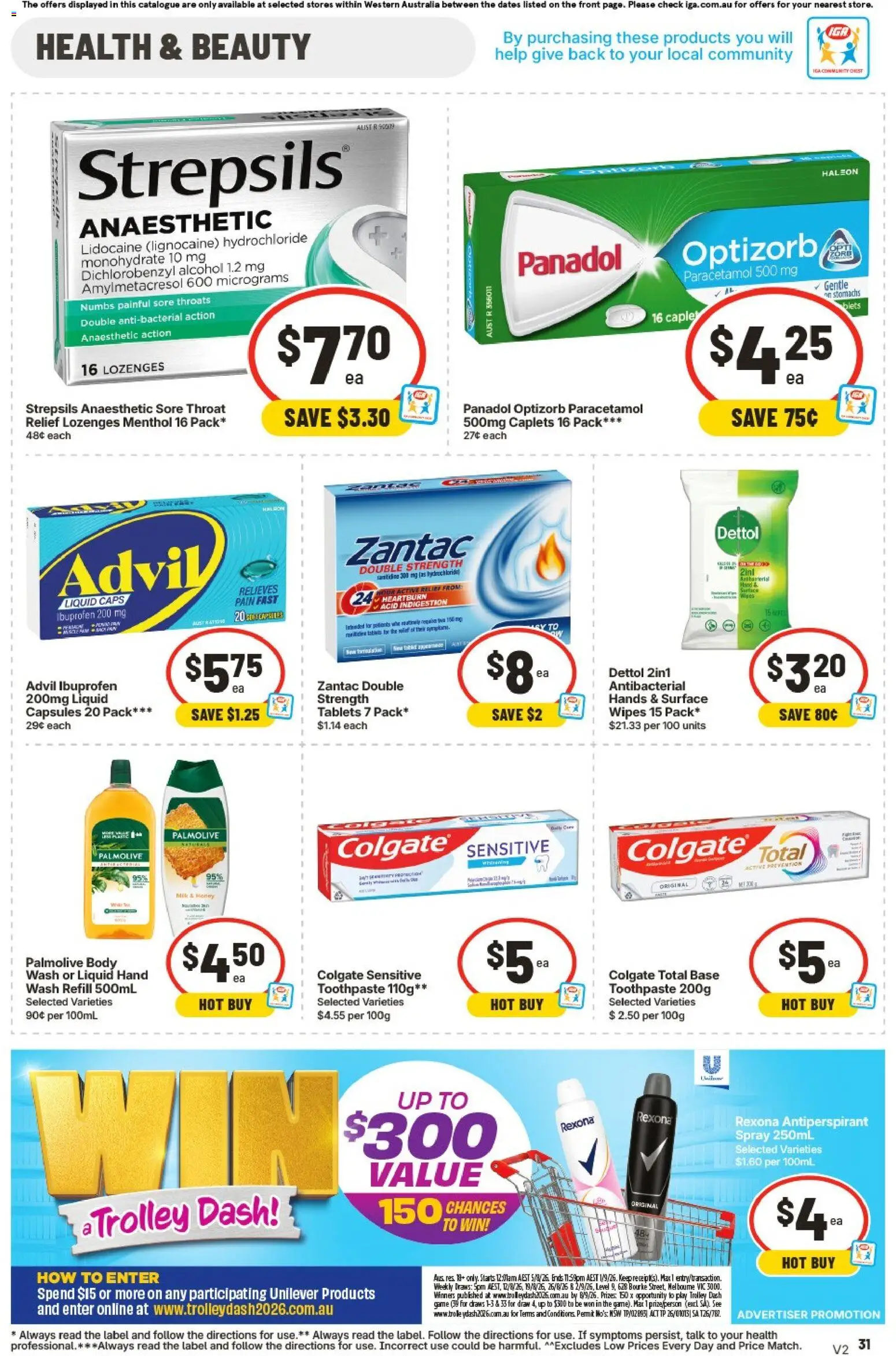 IGA catalogue - valid from 12/08/2026 | Page: 31 | Products: Antiperspirant, Toothpaste, Game, Tablets