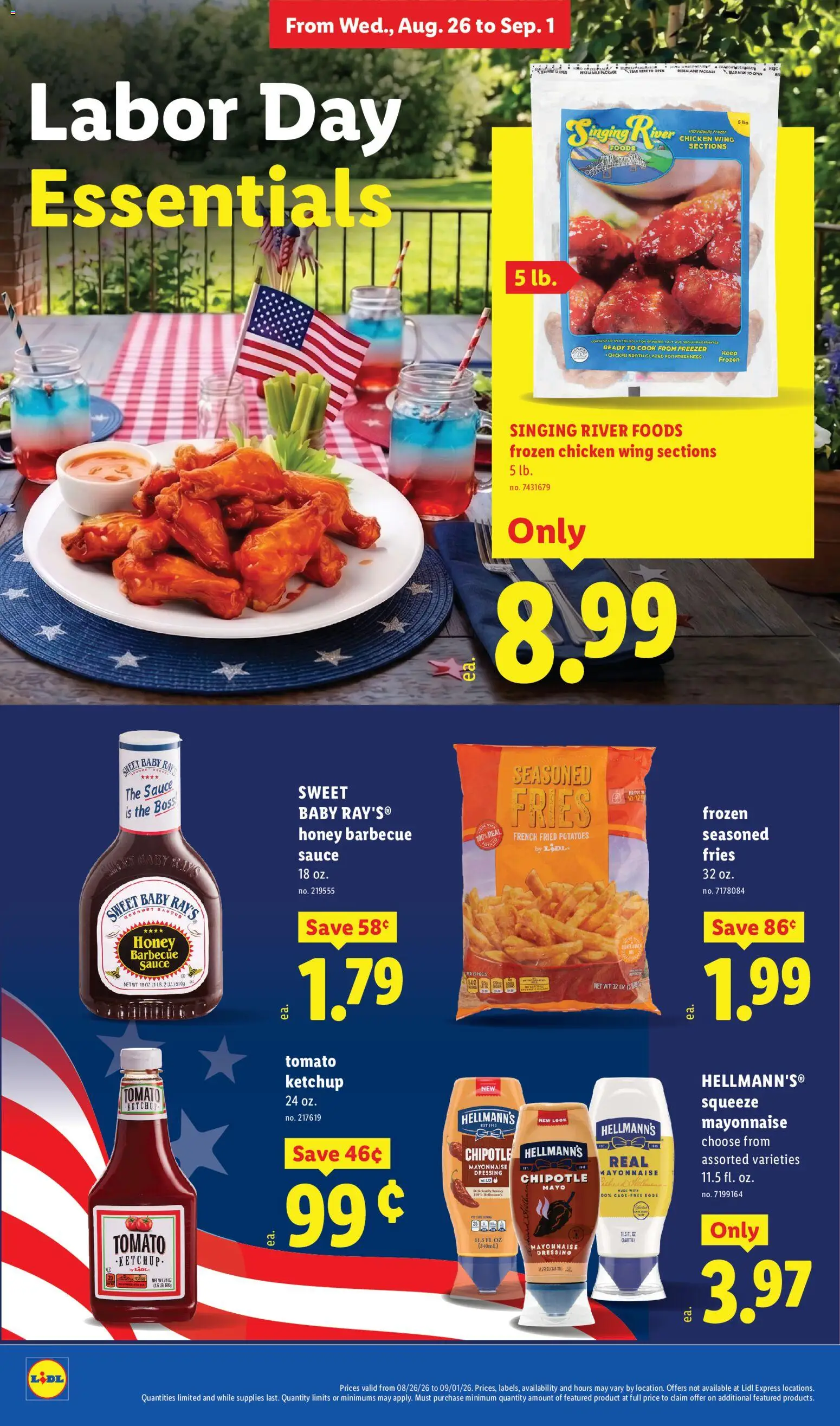 Lidl Weekly Ad - valid from 08/26/2026 | Page: 10 | Products: Chicken, Honey, Ketchup, Mayonnaise