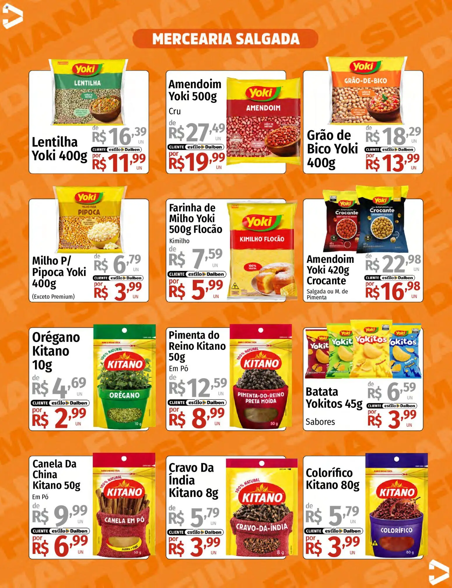 Supermercado Dalben Folheto - válido de 05.06.2026 | Página: 8 | Produtos: Amendoim, Pó, Bico, Canela