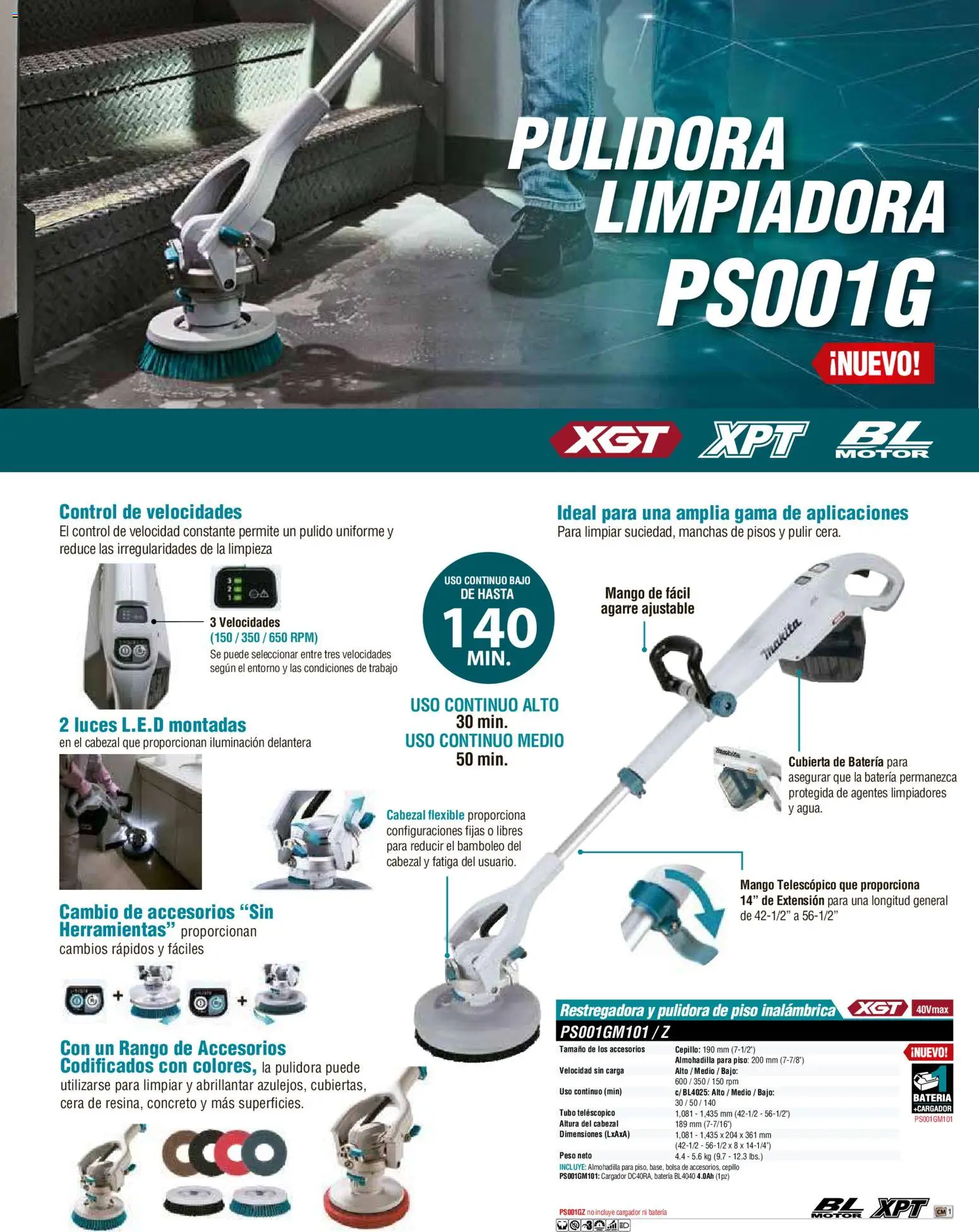 Nuevas ofertas de Makita válidas en toda la República Mexicana desde el 01/12/2025. ¡Encuentra las mejores ofertas en Makita catálogo Aspiradoras! | Página: 11 | Productos: Extensión, Mango, Flexible, Batería