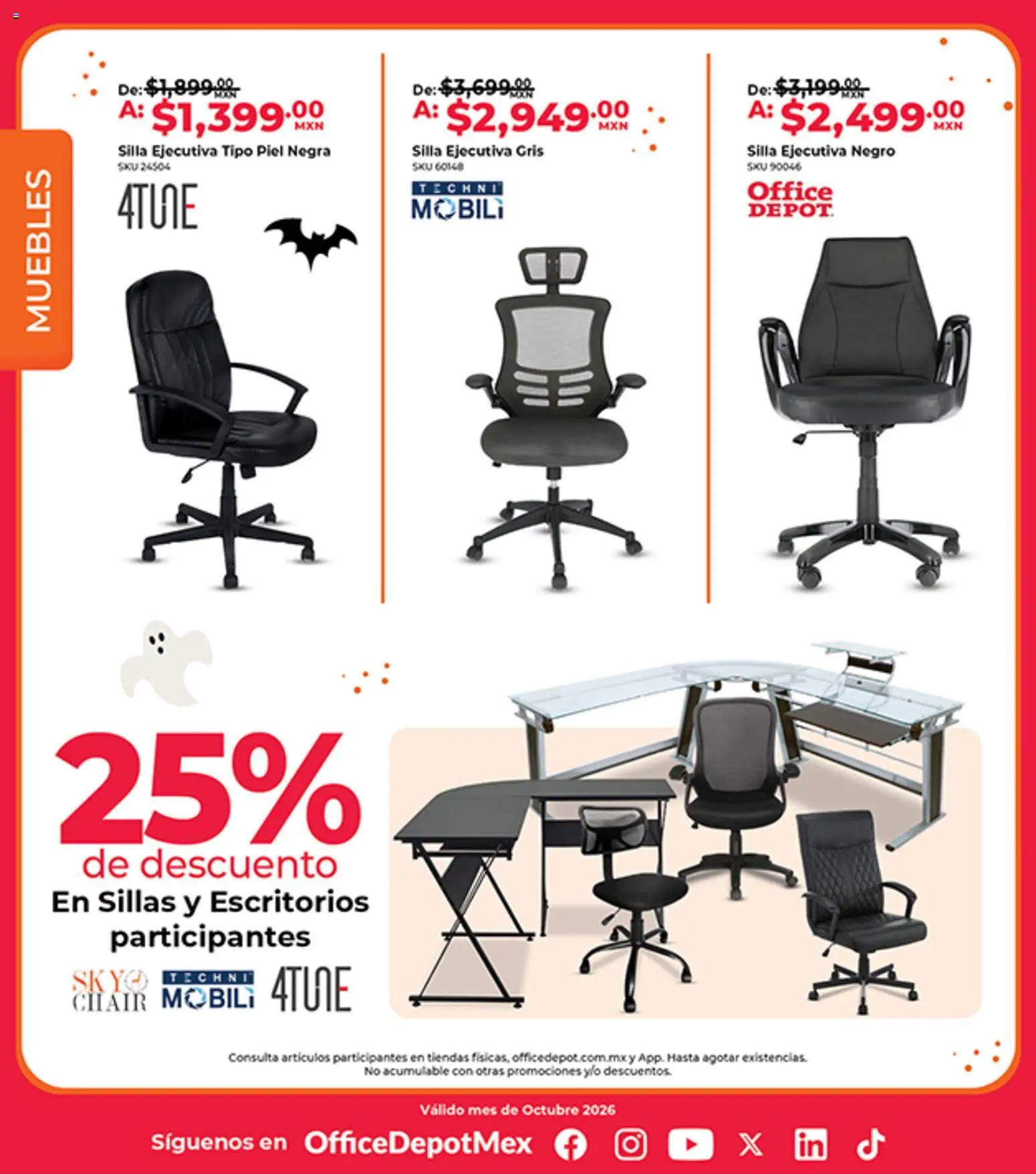 Nuevas ofertas de Office Depot válidas en toda la República Mexicana desde el 01/10/2026. ¡Encuentra las mejores ofertas en Office Depot catálogo! | Página: 1