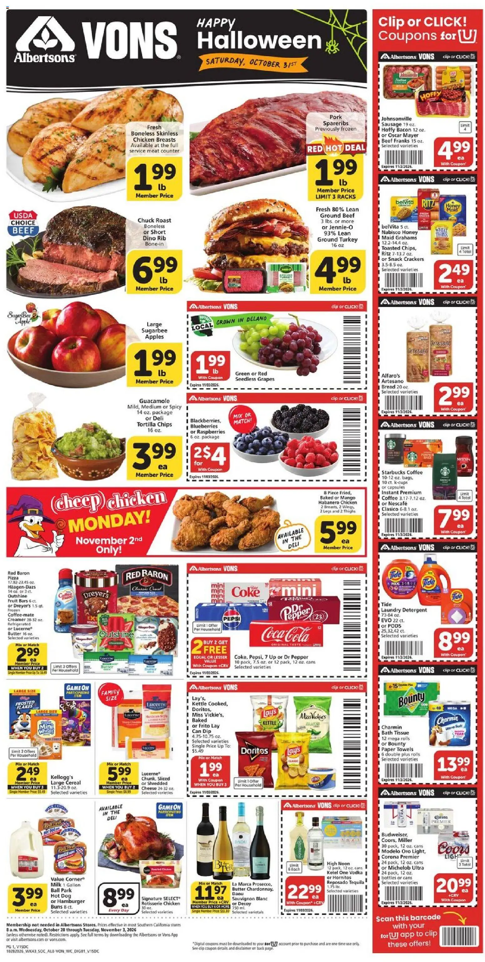 Vons Weekly Ad - valid from 10/28/2026 | Page: 1
