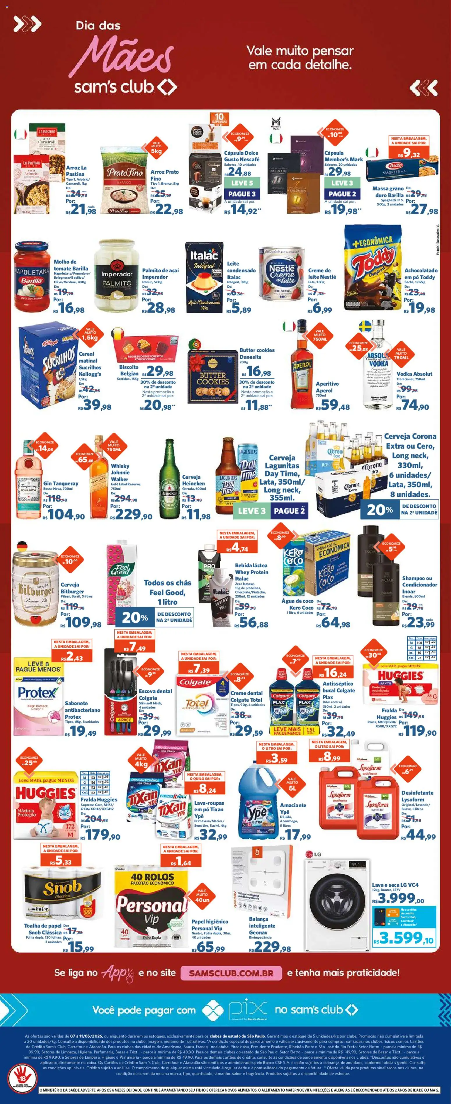 Sam's Club Folheto - válido de 07.05.2026 | Página: 2 | Produtos: Condicionador, Banco, Gin, Creme dental