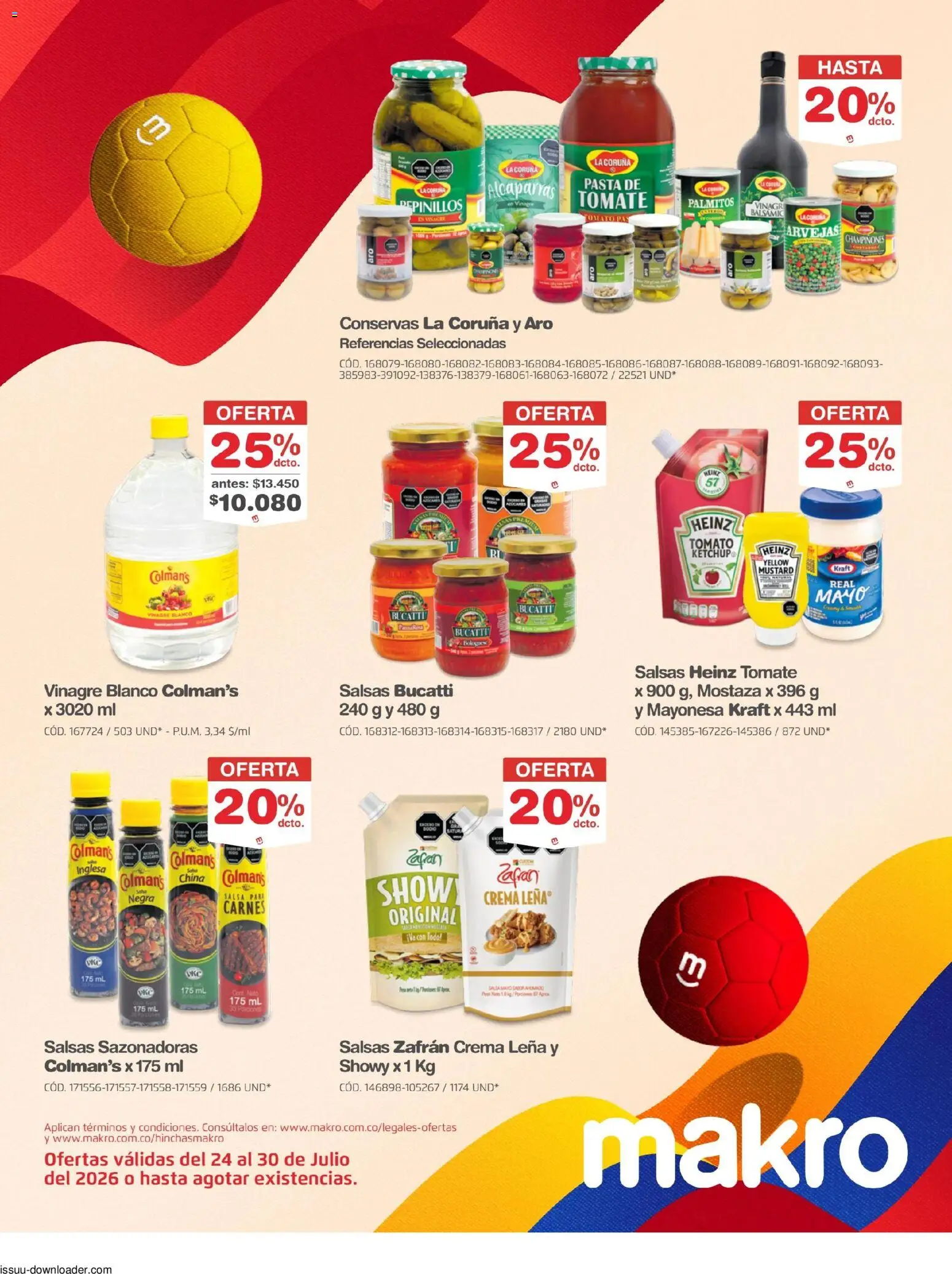 Makro revista - valida desde el 24/07/2026 | Página: 12 | Productos: Crema, Bototo, Mayonesa, Palmitos