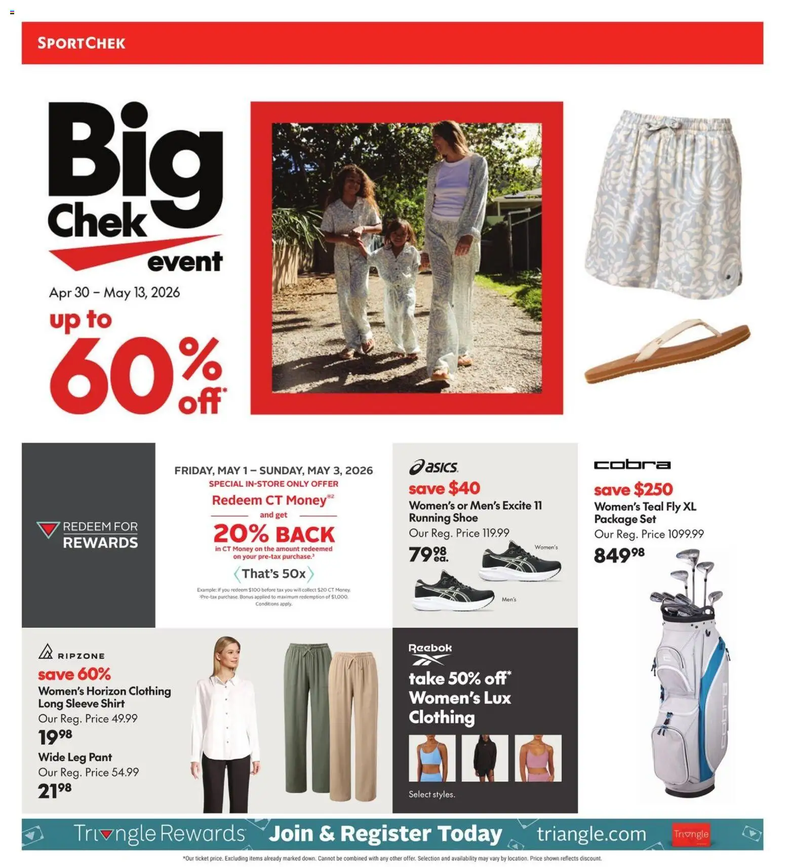 Sport Chek Flyer from Apr 30, 2026 - Unlock Huge Savings | Canada