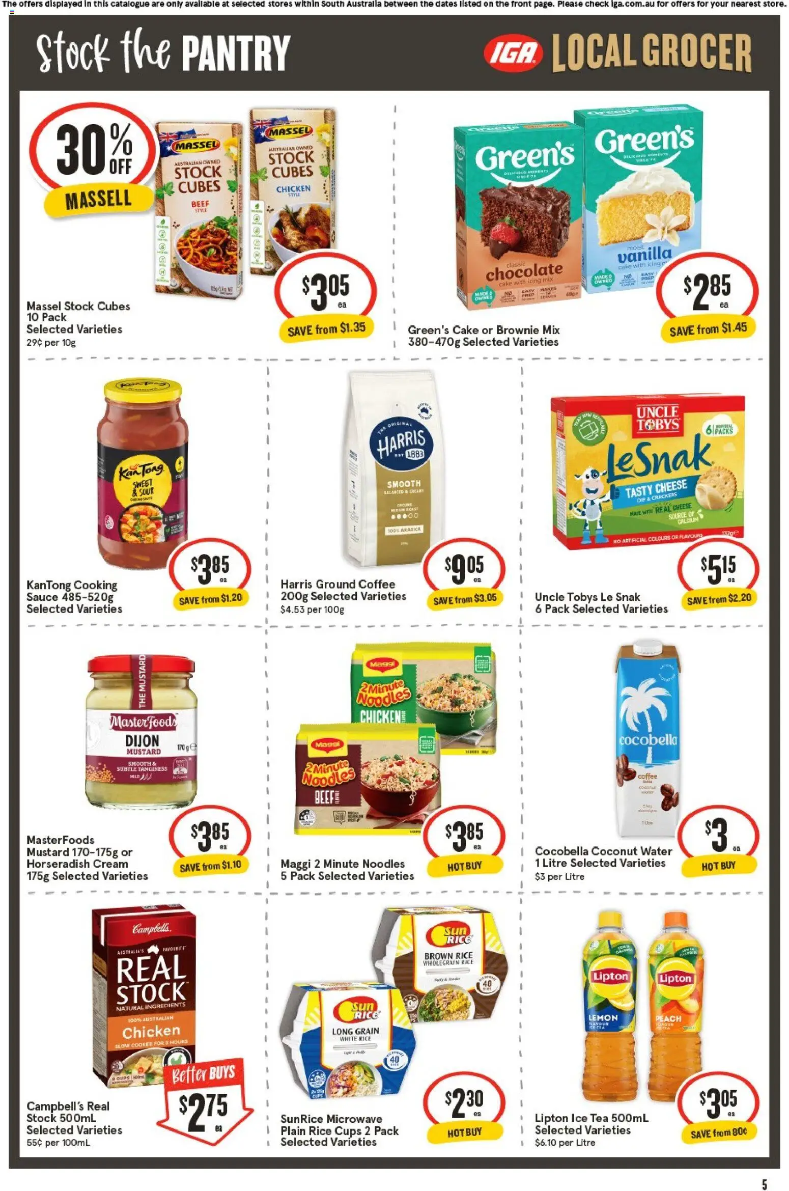 IGA catalogue - valid from 20.05.2026 | Page: 6 | Products: Crackers, Rice, Lemon, Microwave
