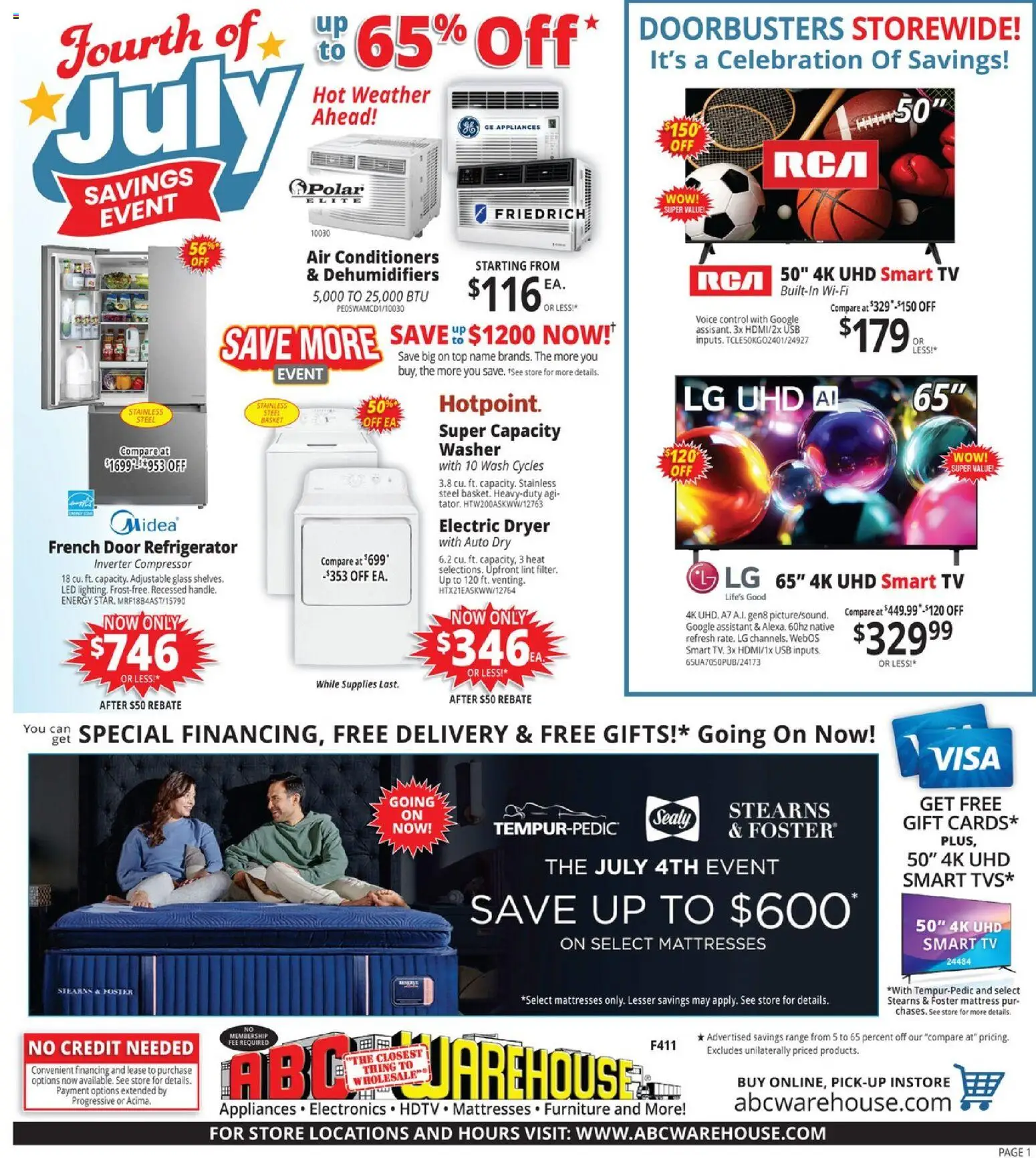 ABC Warehouse Weekly Ad - valid from 21.06.2026 | Page: 1