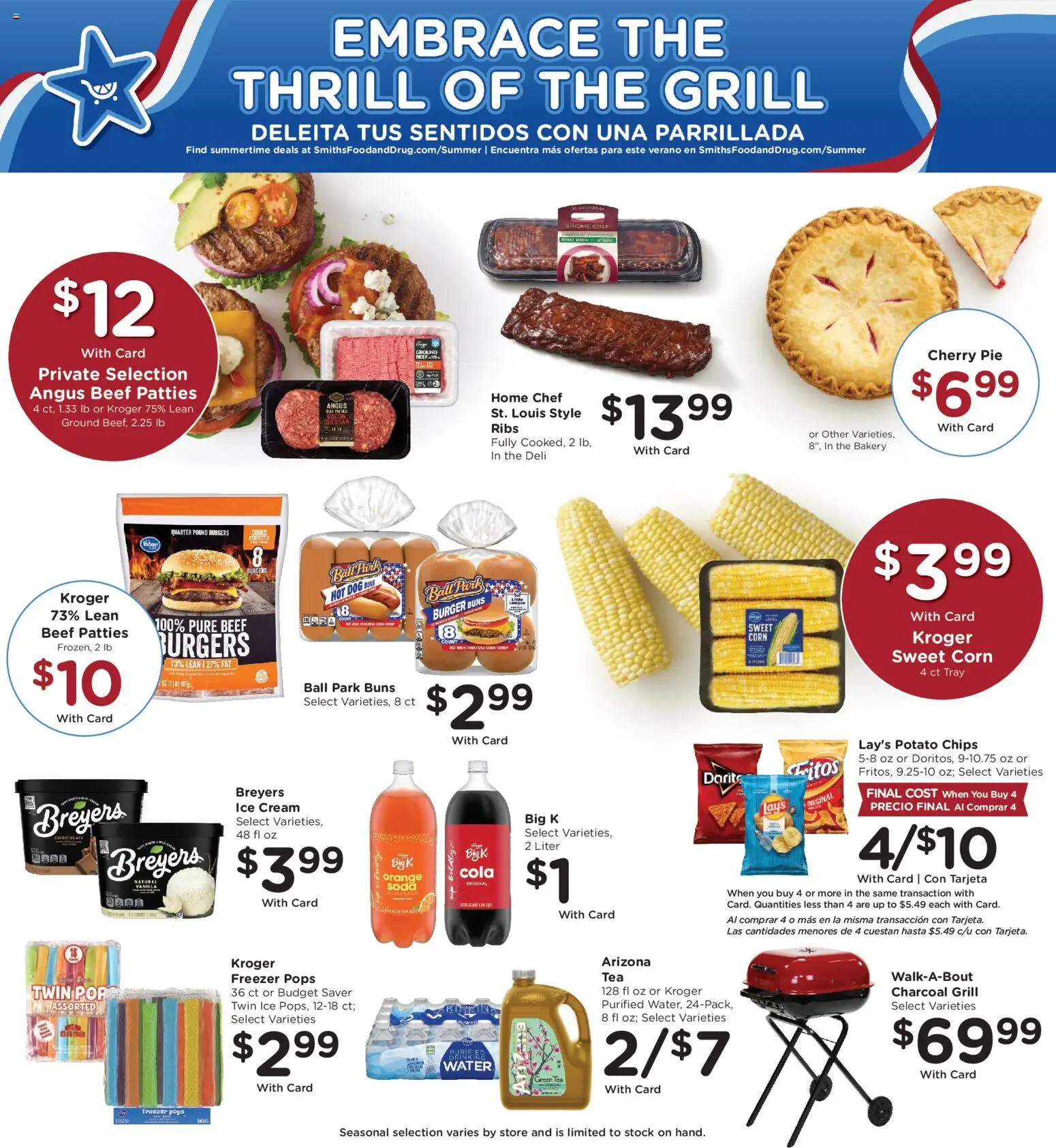Smith's Weekly Ad - valid from 08/26/2026 | Page: 8 | Products: Corn, Bacon, Freezer, Grill