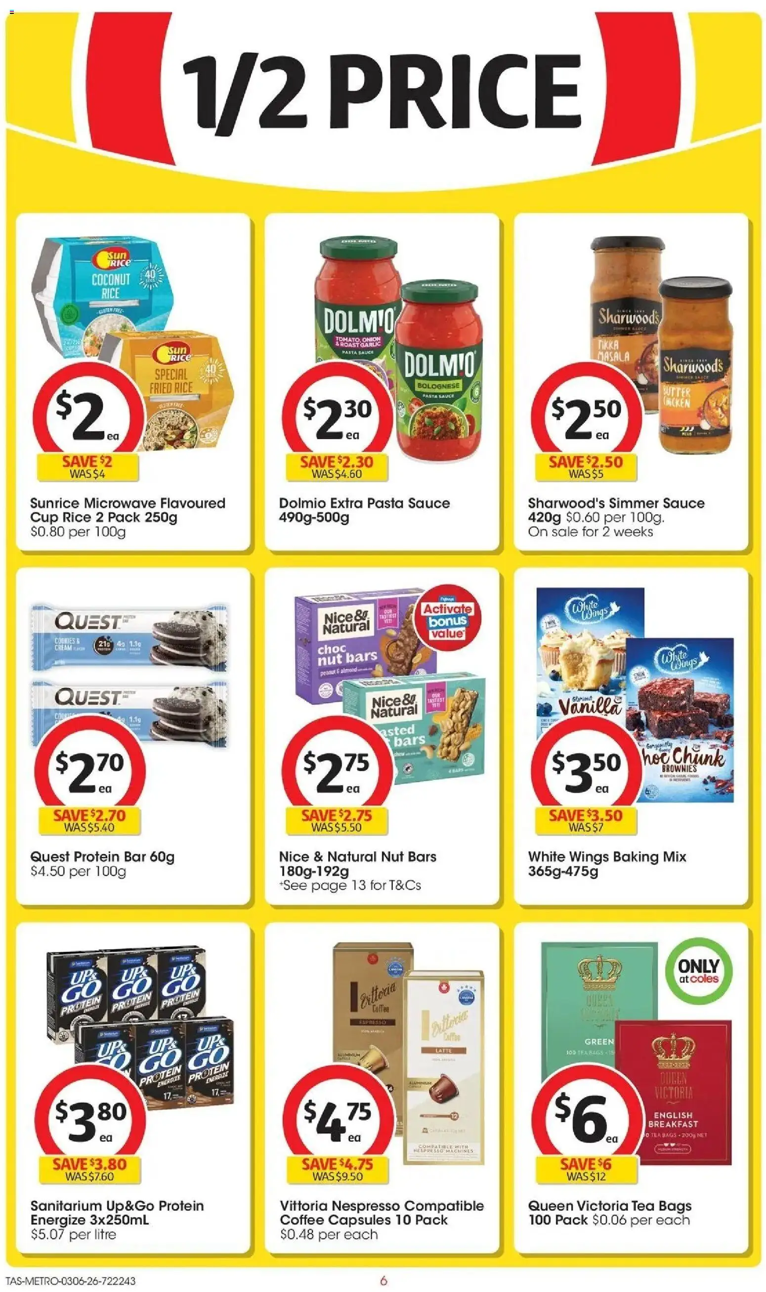 Coles catalogue - valid from 02.06.2026 | Page: 6 | Products: Coffee, Chicken, Tea, Microwave