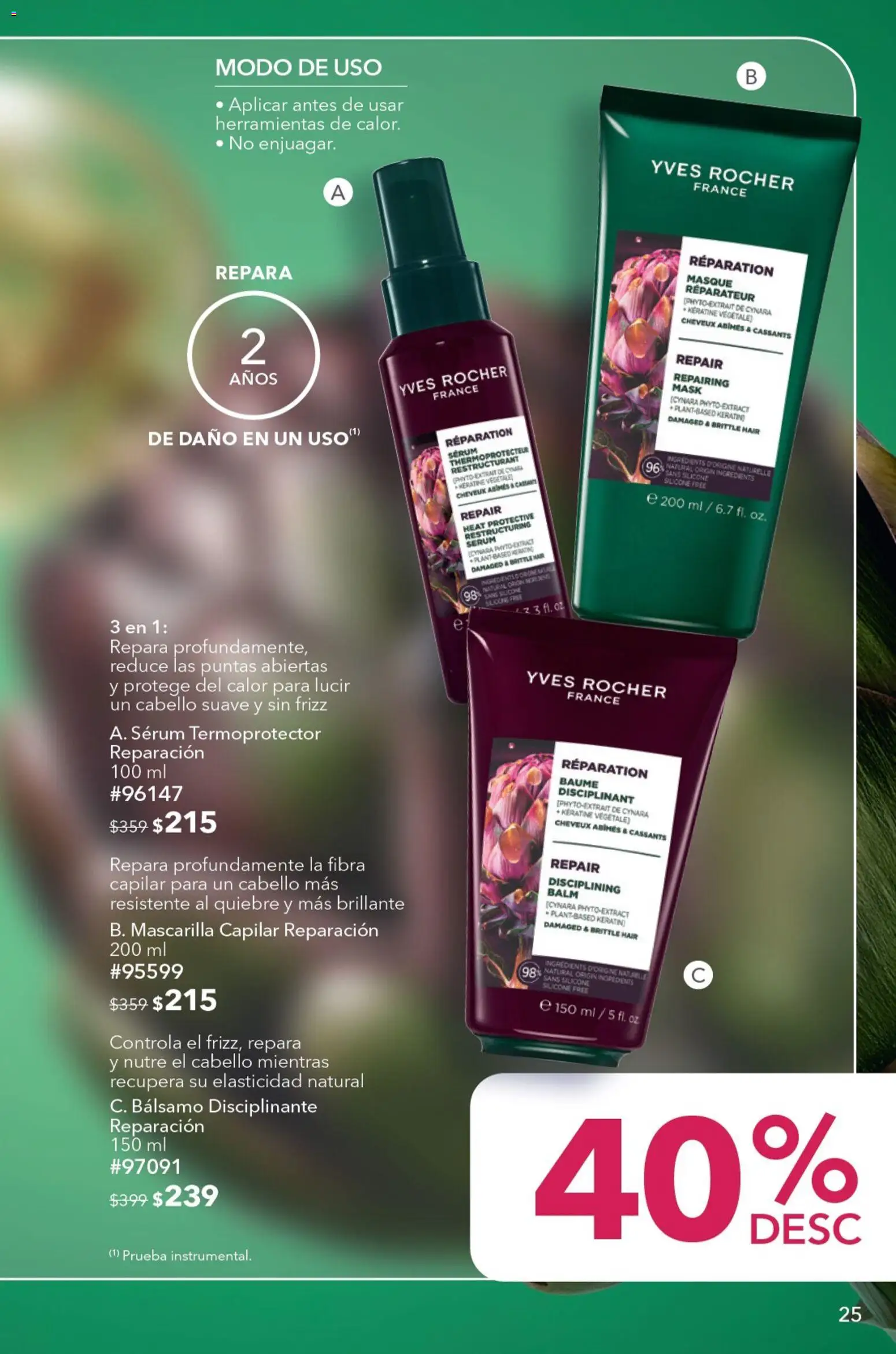 Nuevas ofertas de Yves Rocher válidas en toda la República Mexicana desde el 04/08/2026. ¡Encuentra las mejores ofertas en Yves Rocher campaña 11 2026! | Página: 27 | Productos: Serum, Bálsamo, Mascarilla