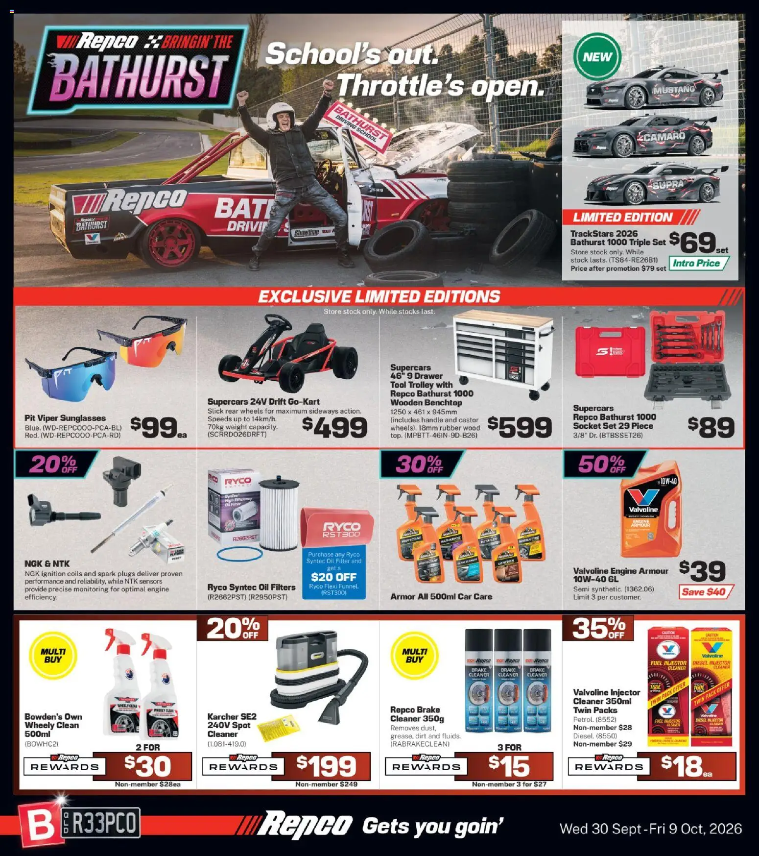 Repco catalogue - valid from 30/09/2026 | Page: 1 | Products: Drawer, Cleaner, Wood, Sunglasses