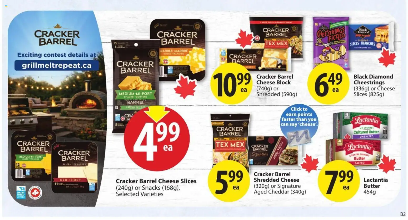 Save on foods flyer valid from Jul 23, 2026 | Page: 22 | Products: Cheddar, Snacks, Butter, Cheese