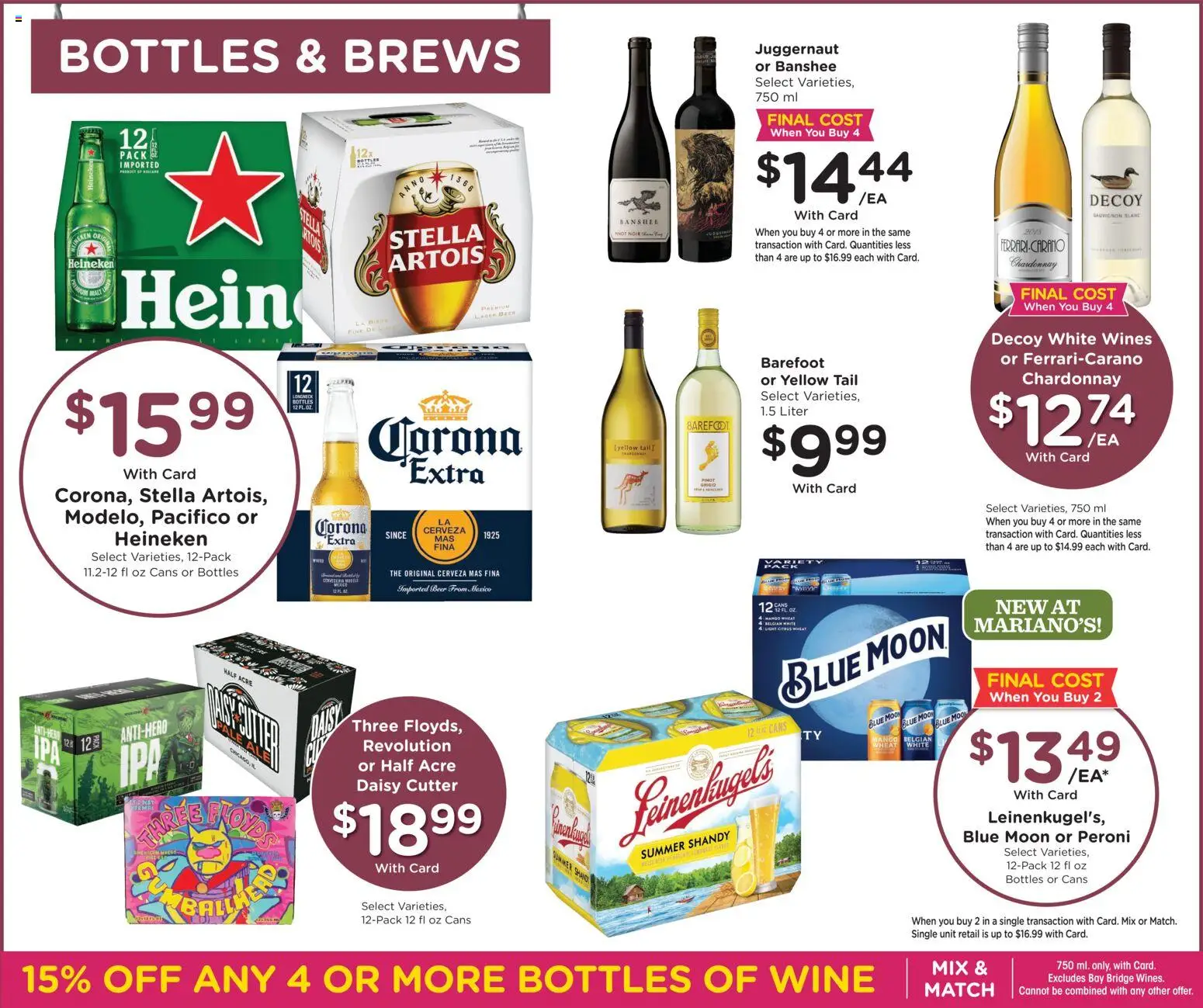 Mariano's Weekly Ad - valid from 08/12/2026 | Page: 11 | Products: Corona Extra, Wine, Mango, Cutter