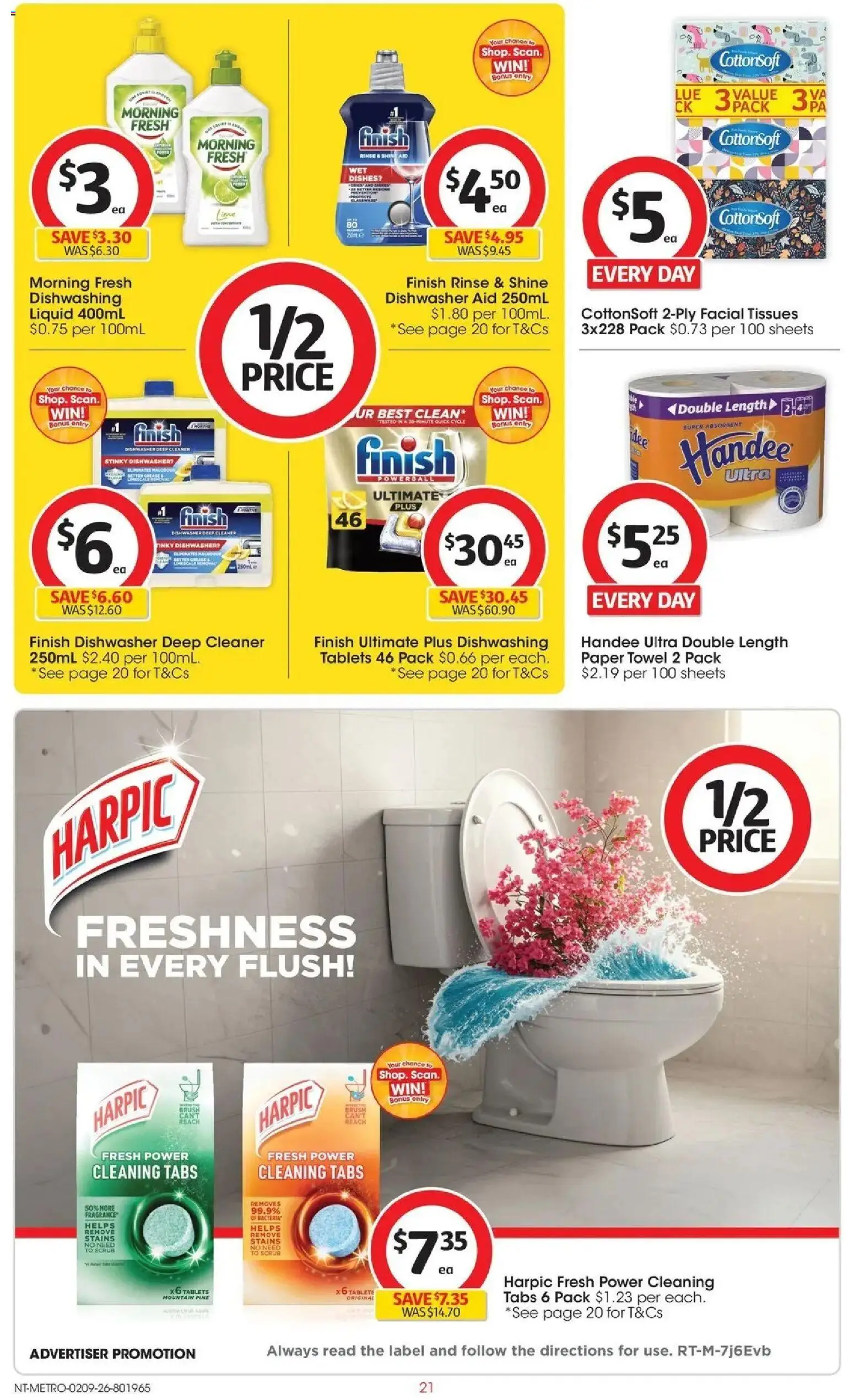 Coles catalogue - valid from 02/09/2026 | Page: 21 | Products: Fragrance, Cleaner, Dishwasher tablets, Tissues