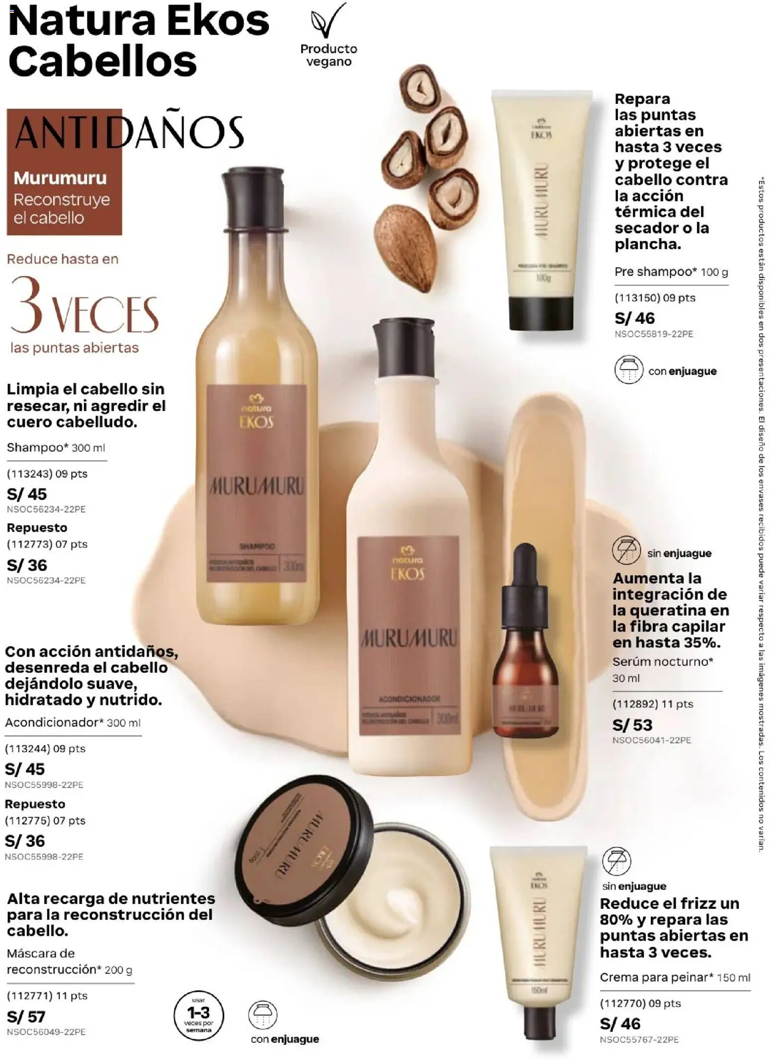 Catálogo Natura válido desde 24.05.2026 | Página: 134 | Productos: Máscara, Acondicionador, Crema