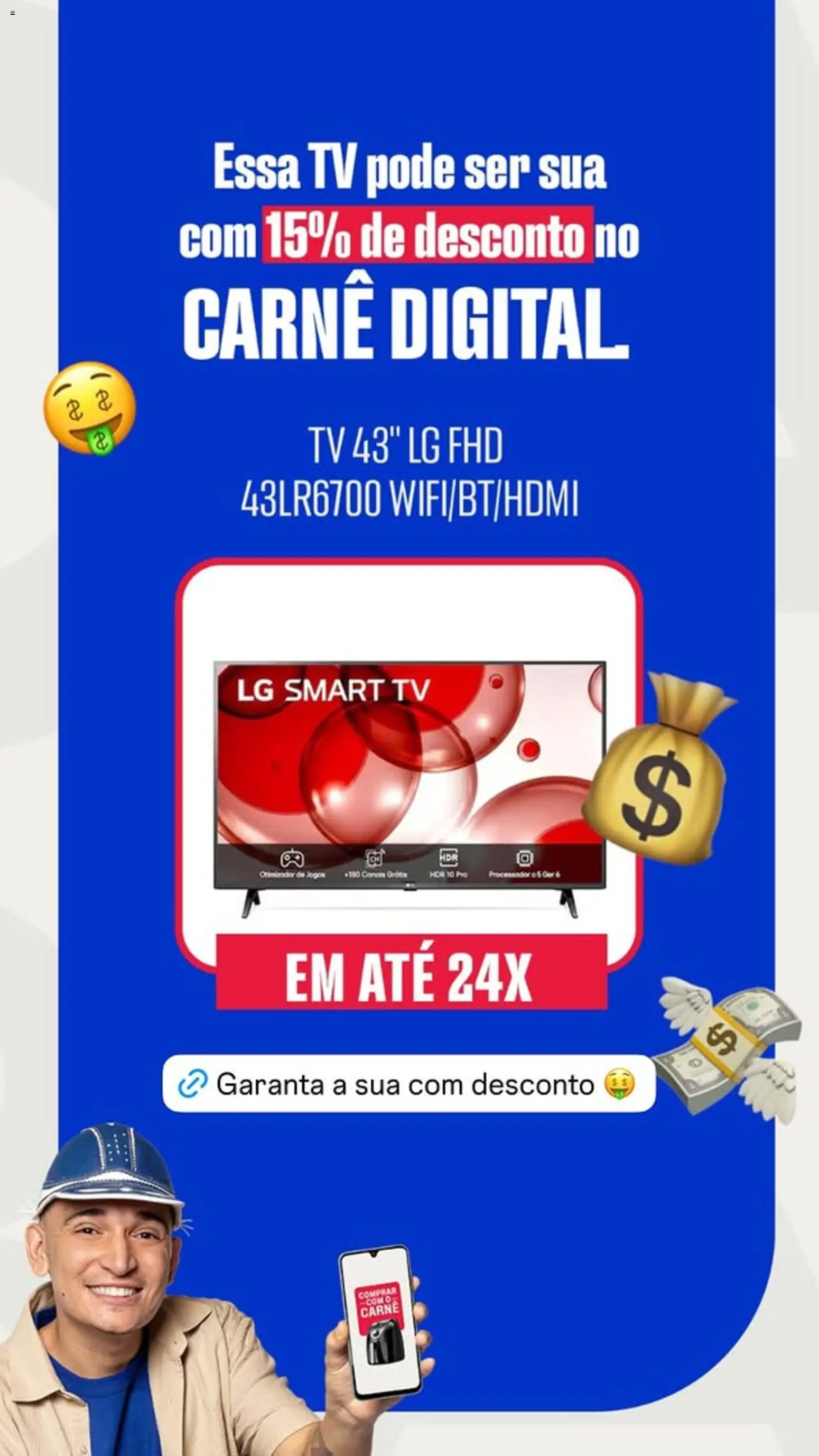 Casas Bahia Folheto - válido de 17/07/2026 | Página: 2 | Produtos: smart TV, Tv, Carne, Jogos