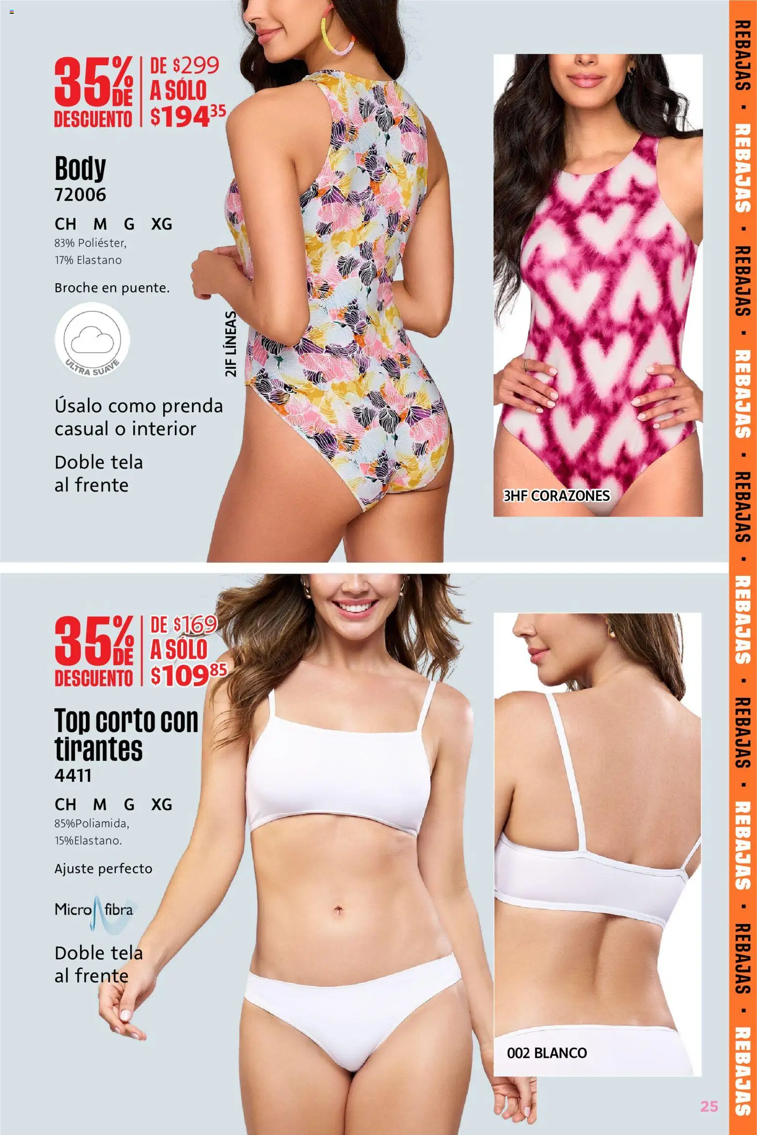 Nuevas ofertas de Ilusión válidas en toda la República Mexicana desde el 01.06.2026. ¡Encuentra las mejores ofertas en Ilusión catálogo Rebajas de Verano! | Página: 25 | Productos: Body, Top, Tirantes