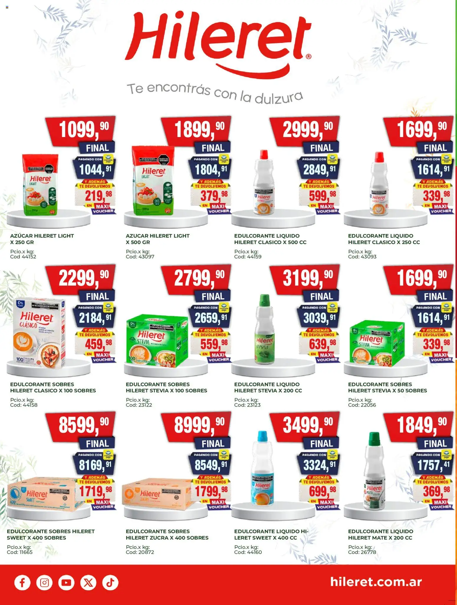 Maxiconsumo ofertas │ válido desde el 18.05.2026 | Página: 10 | Productos: Mate, Azucar, Edulcorante, Té