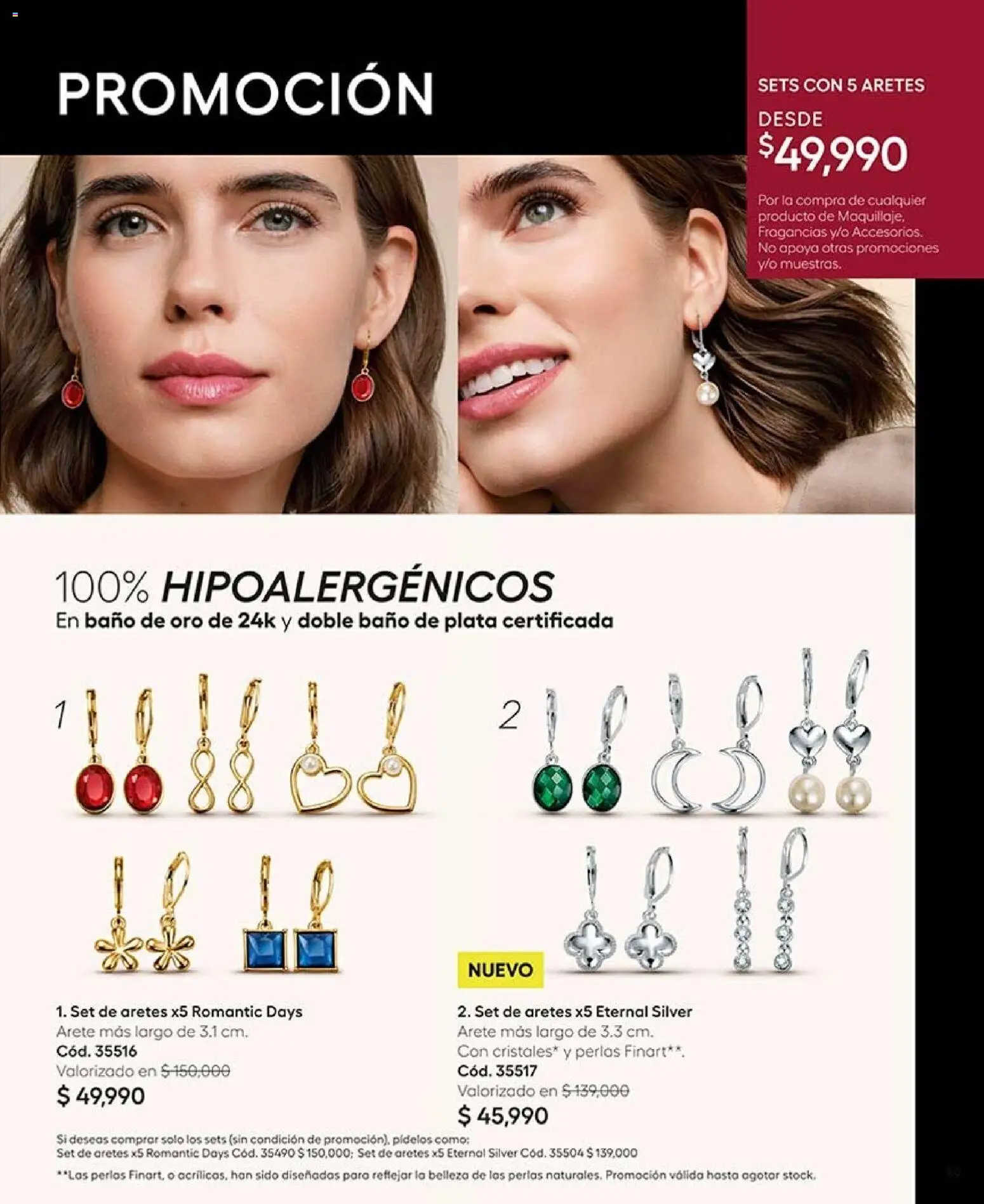 Ésika revista - valida desde el 07/09/2026 | Página: 91 | Productos: Aretes, Baño