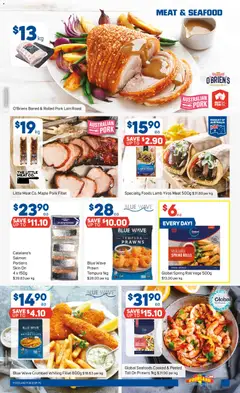 Preview of Foodland catalogue - valid from 16/09/2026 | Page: 5 | Products: Pork loin, Lamb, Prawns, Fillet