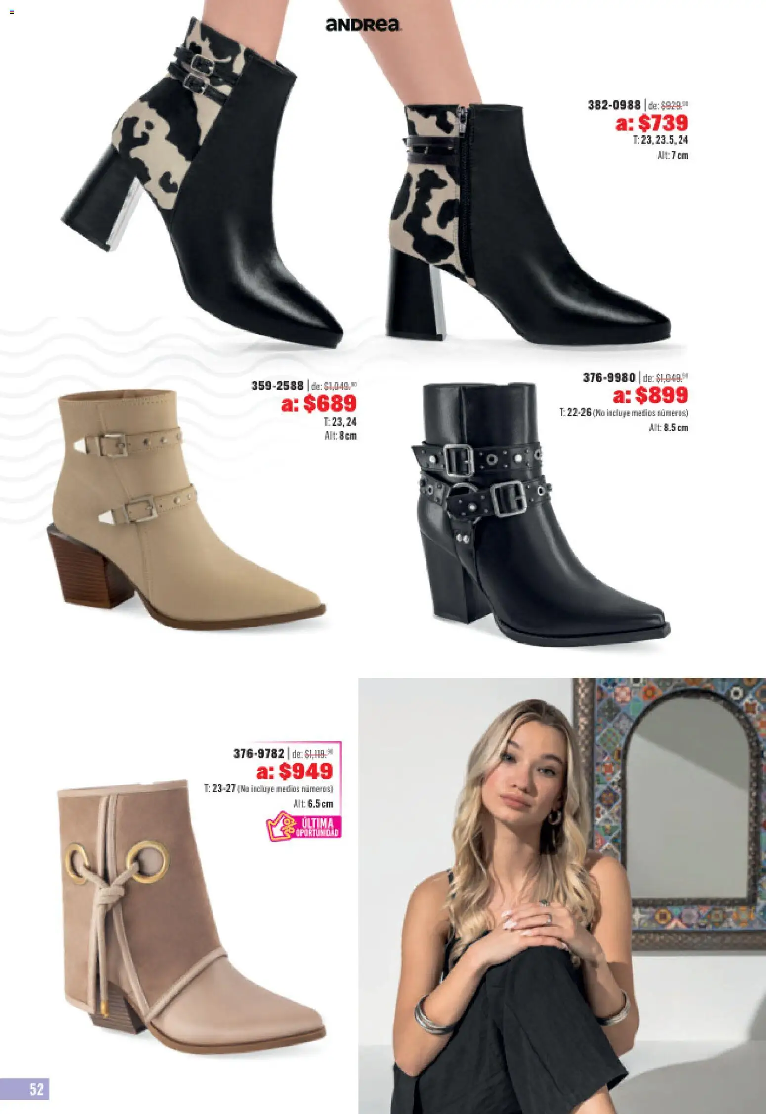 Nuevas ofertas de Andrea válidas en toda la República Mexicana desde el 31.05.2026. ¡Encuentra las mejores ofertas en Andrea catálogo Outlet! | Página: 52