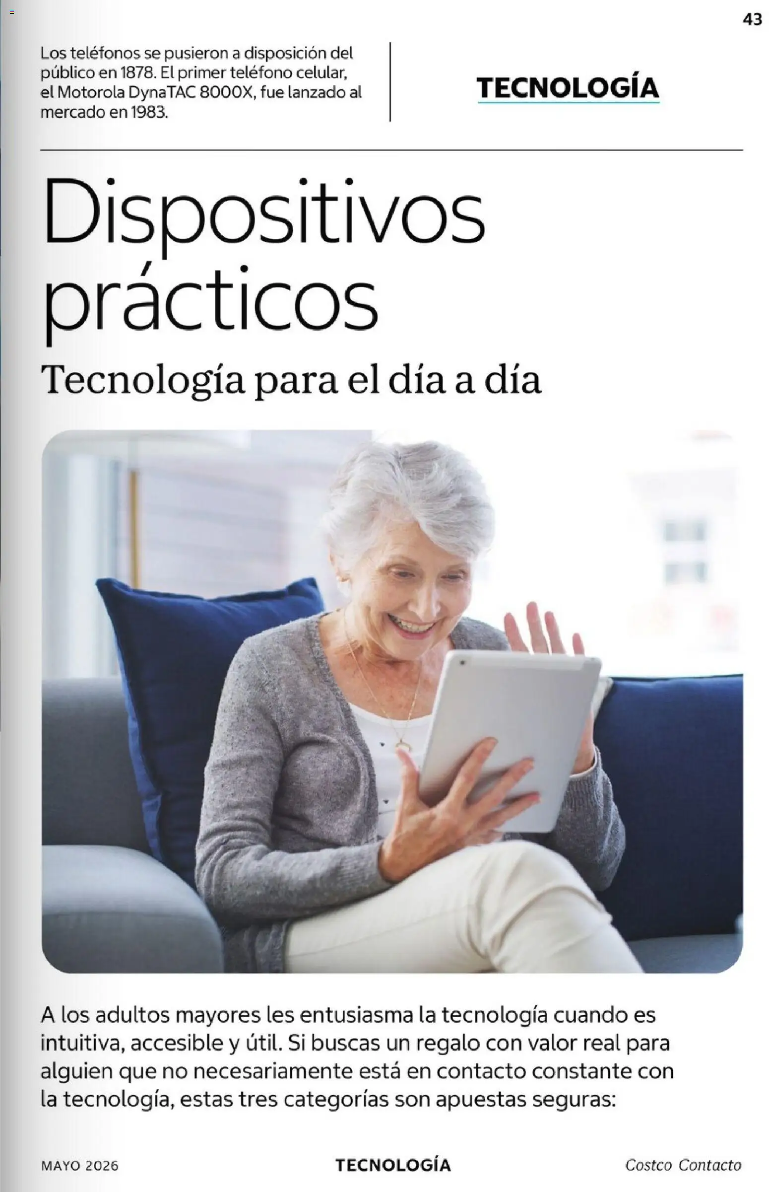 Nuevas ofertas de Costco válidas en toda la República Mexicana desde el 01.05.2026. ¡Encuentra las mejores ofertas en Costco Revista Mayo 2026! | Página: 43 | Productos: Teléfono