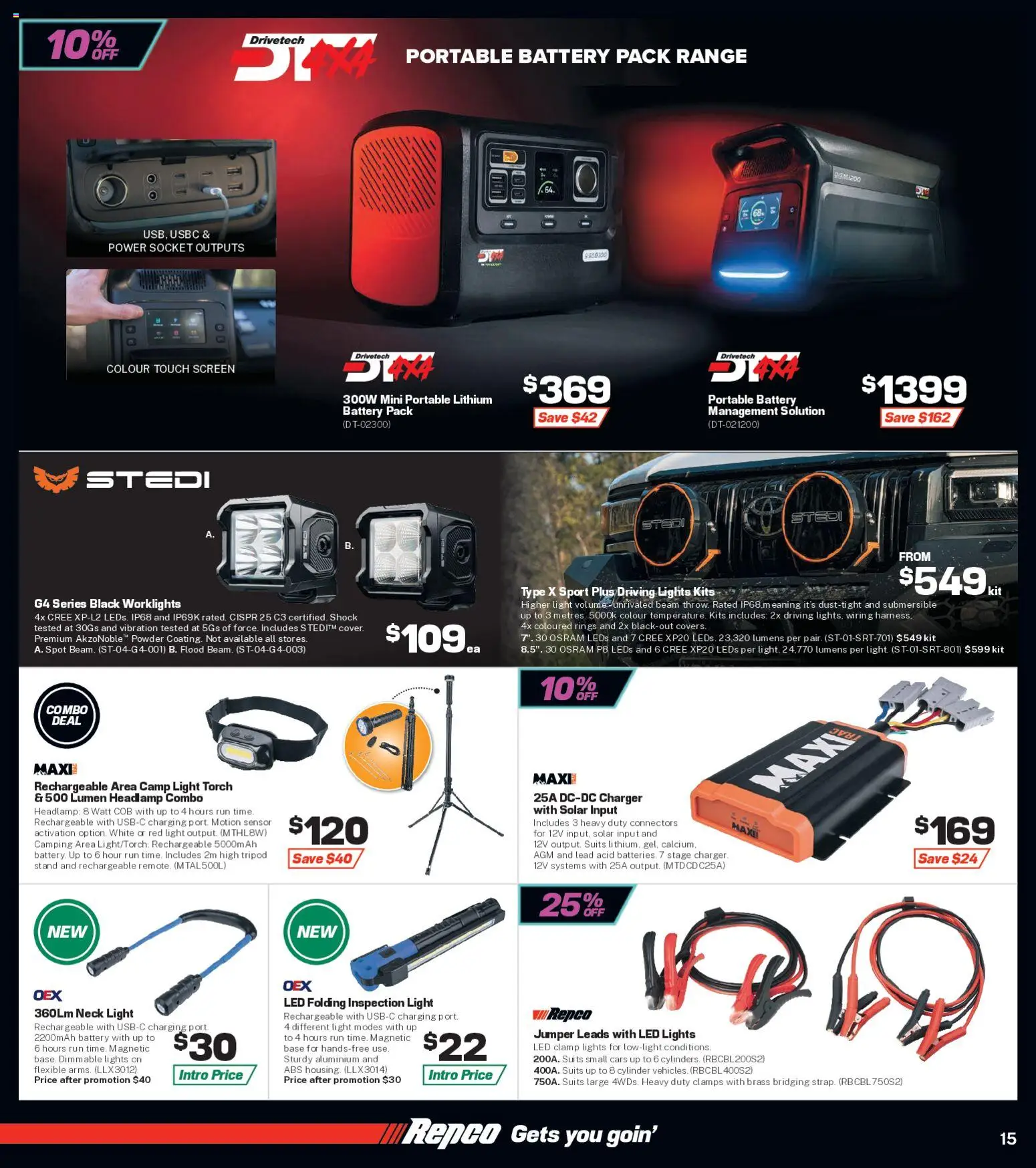 Repco catalogue - valid from 09/09/2026 | Page: 15 | Products: Socket, Charger, Portable, Screen