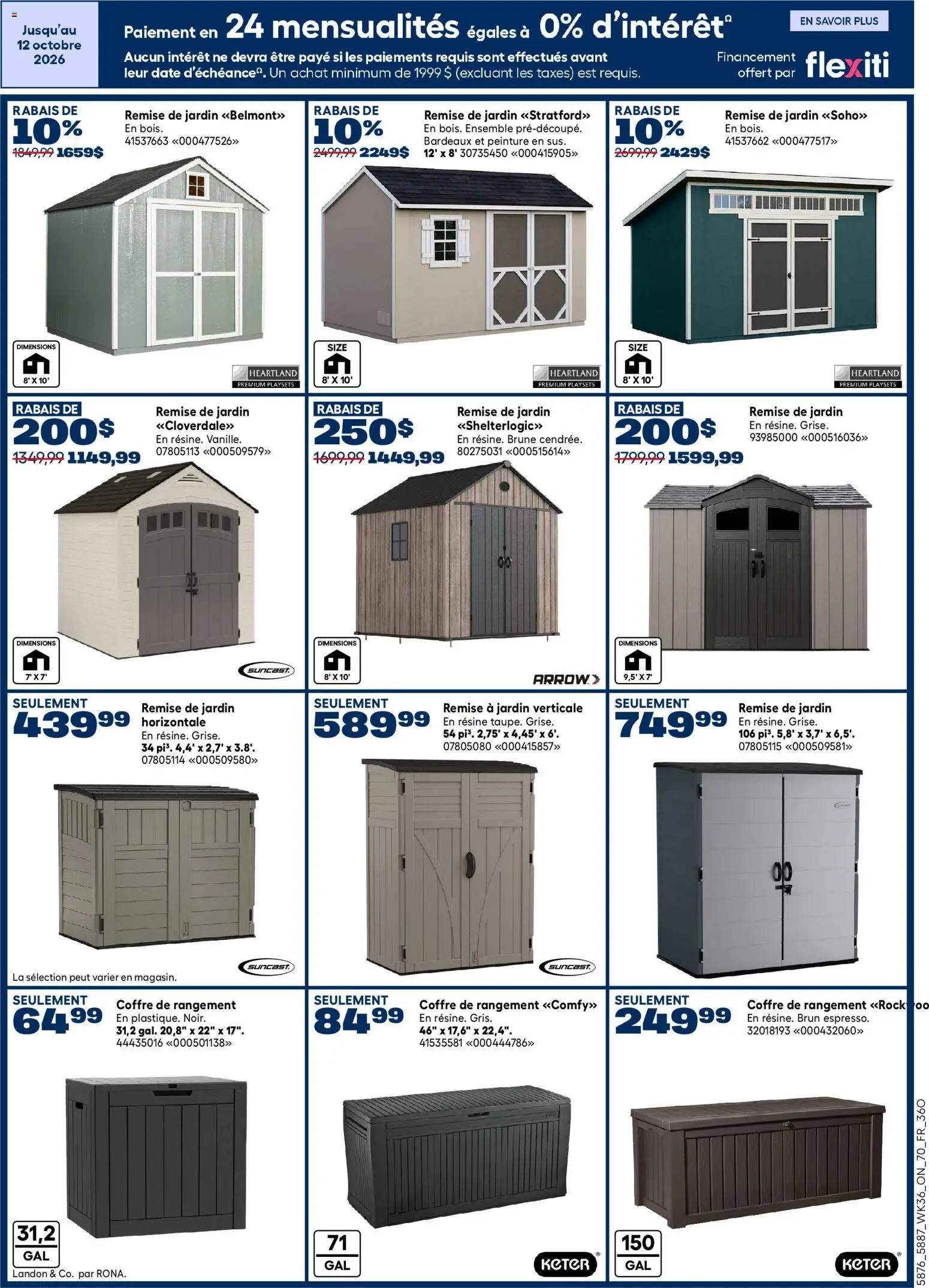 Rona flyer valid from Oct 1, 2026 | Page: 19