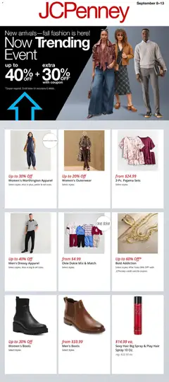 Preview of JCPenney weekly ads valid from 09/08/2026