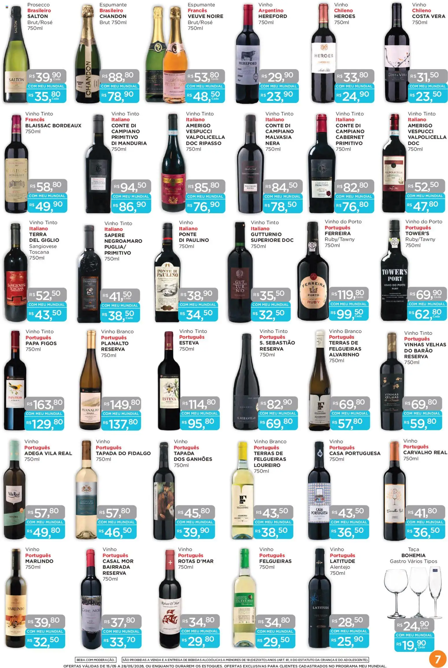 Mundial Folheto - válido de 15.05.2026 | Página: 7 | Produtos: Espumante, Vinho