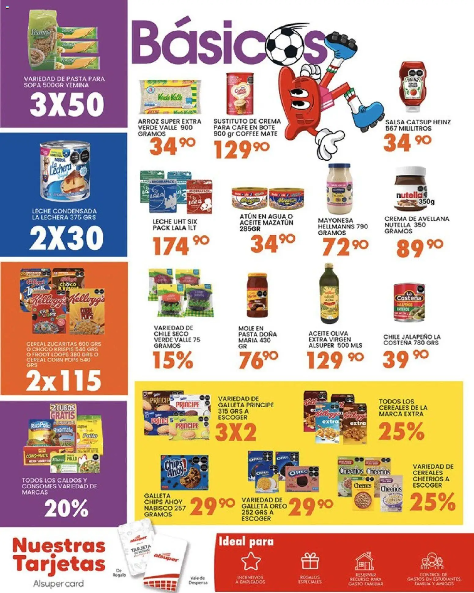Nuevas ofertas de Alsuper válidas en toda la República Mexicana desde el 12.06.2026. ¡Encuentra las mejores ofertas en Alsuper folleto! | Página: 6 | Productos: Atún, Leche, Aceite, Pasta
