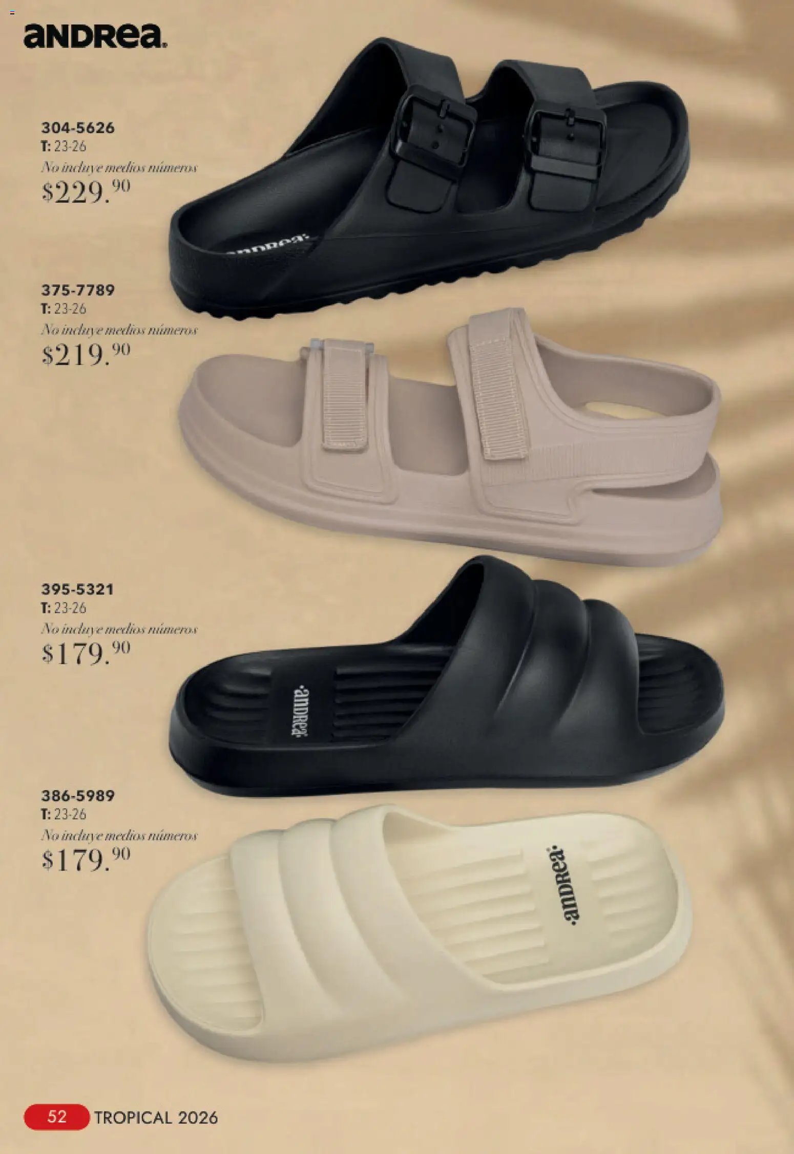 Nuevas ofertas de Andrea válidas en toda la República Mexicana desde el 23/08/2026. ¡Encuentra las mejores ofertas en Andrea catálogo Tropical! | Página: 52