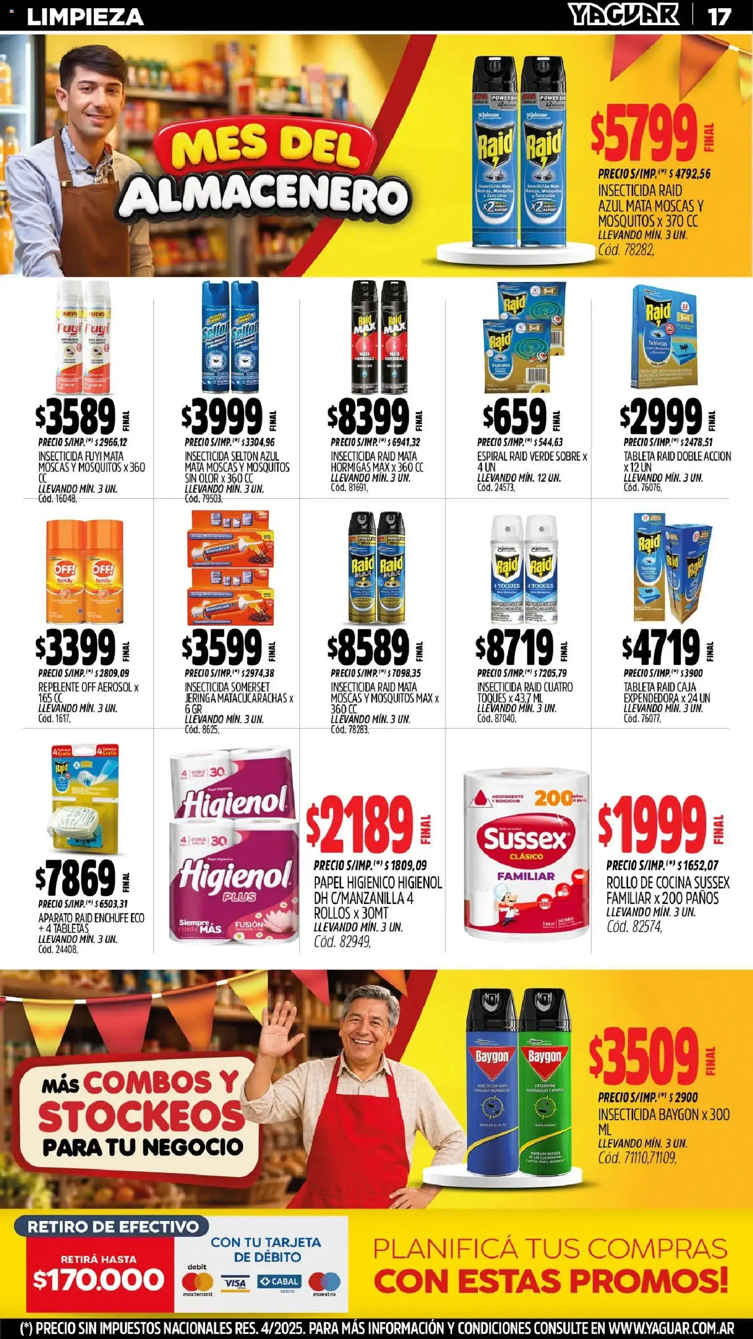Yaguar - Oferta Semanal Misiones │ válido desde el 31/08/2026 | Página: 17 | Productos: Papel higiénico, Cocina, Enchufe, Caja