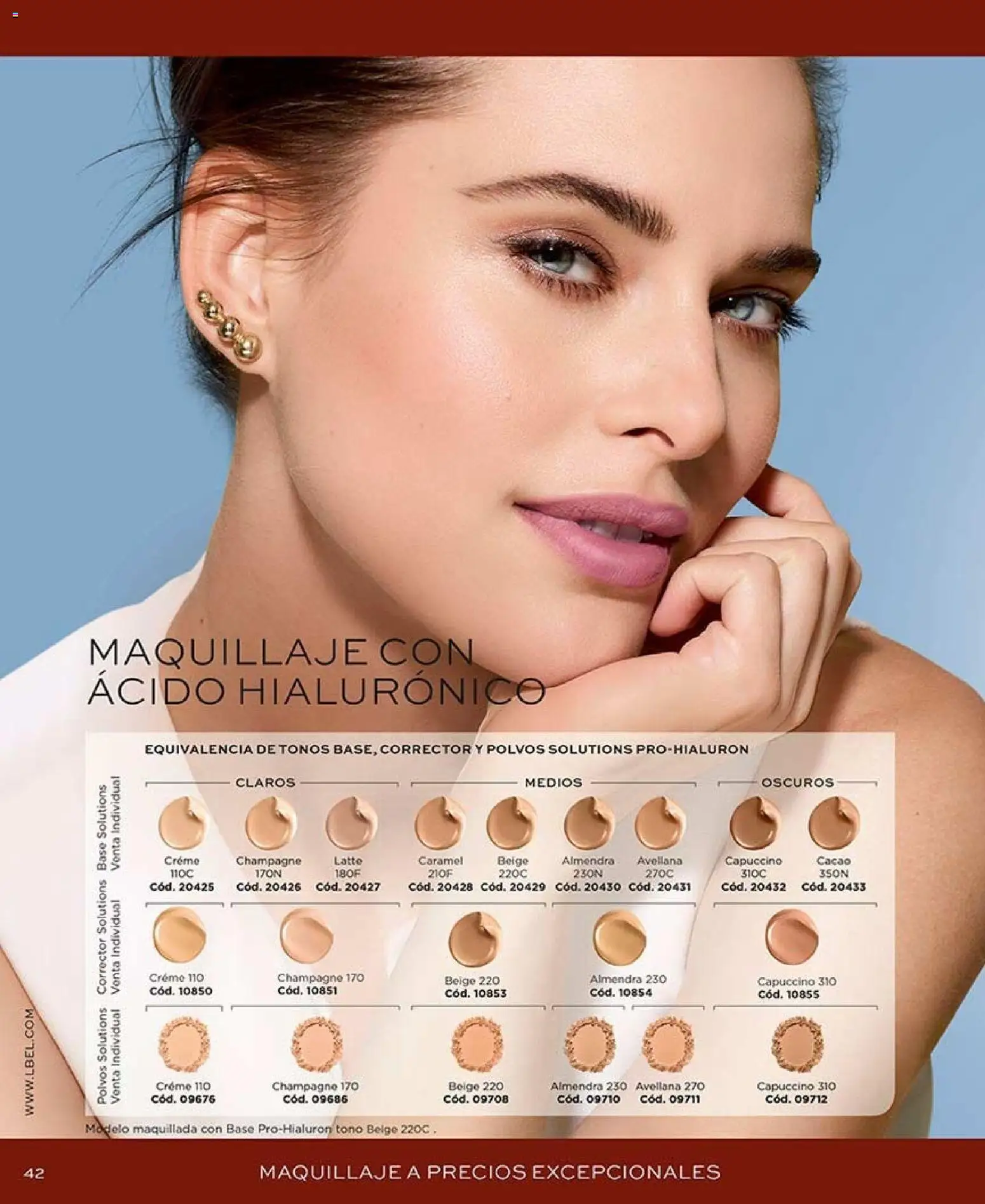 L'Bel revista - valida desde el 07/09/2026 | Página: 42 | Productos: Almendra, Individual, Maquillaje, Corrector
