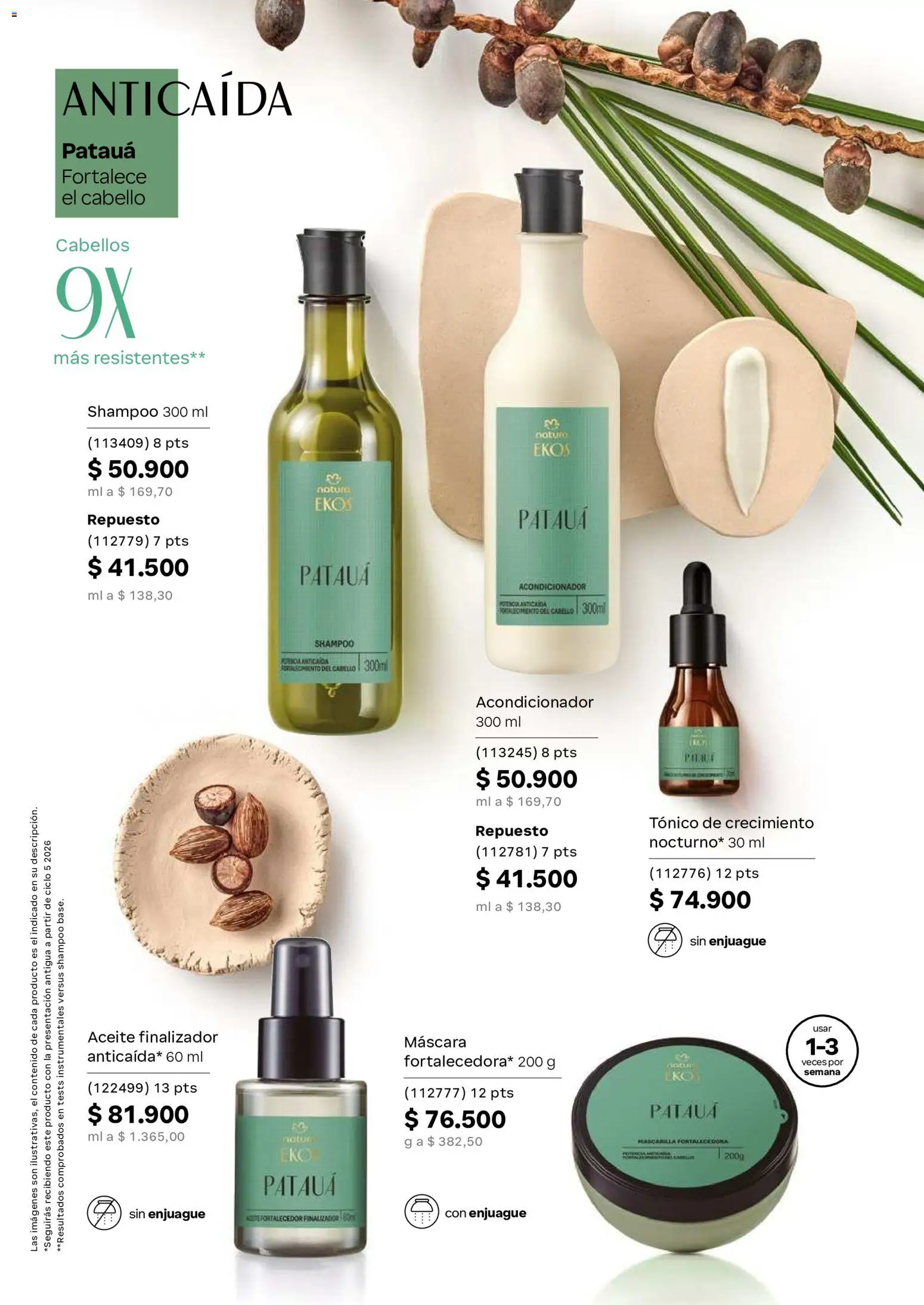 Natura revista - valida desde el 01/07/2026 | Página: 161 | Productos: Mascarilla, Máscara, Acondicionador, Aceite