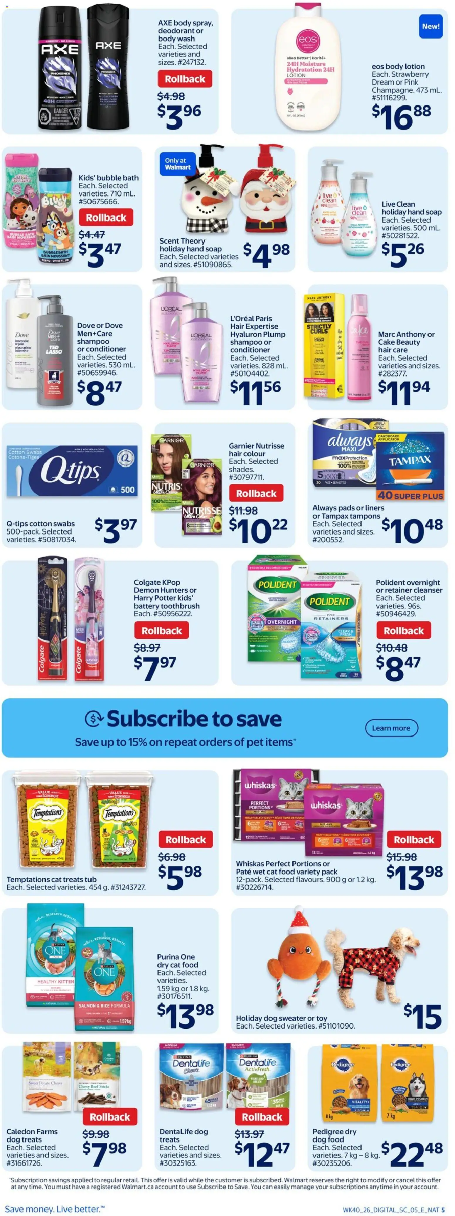 Walmart flyer valid from Oct 29, 2026 | Page: 8