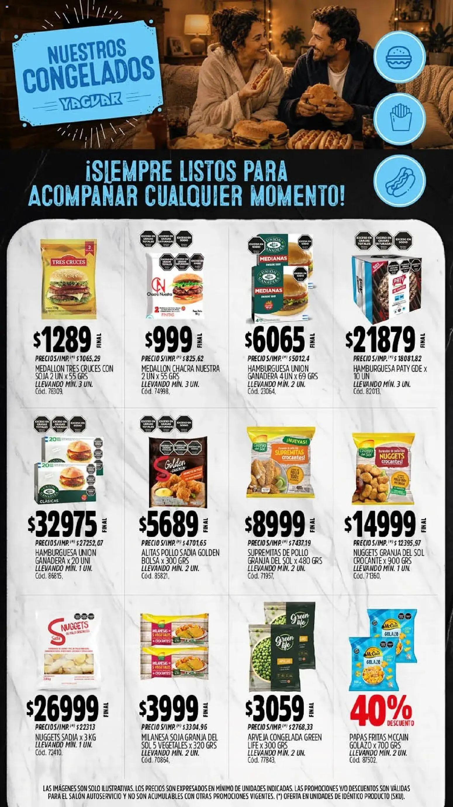 Yaguar - Oferta Semanal Misiones │ válido desde el 21/09/2026 | Página: 11 | Productos: Pollo, Milanesa, Papas, Papas fritas