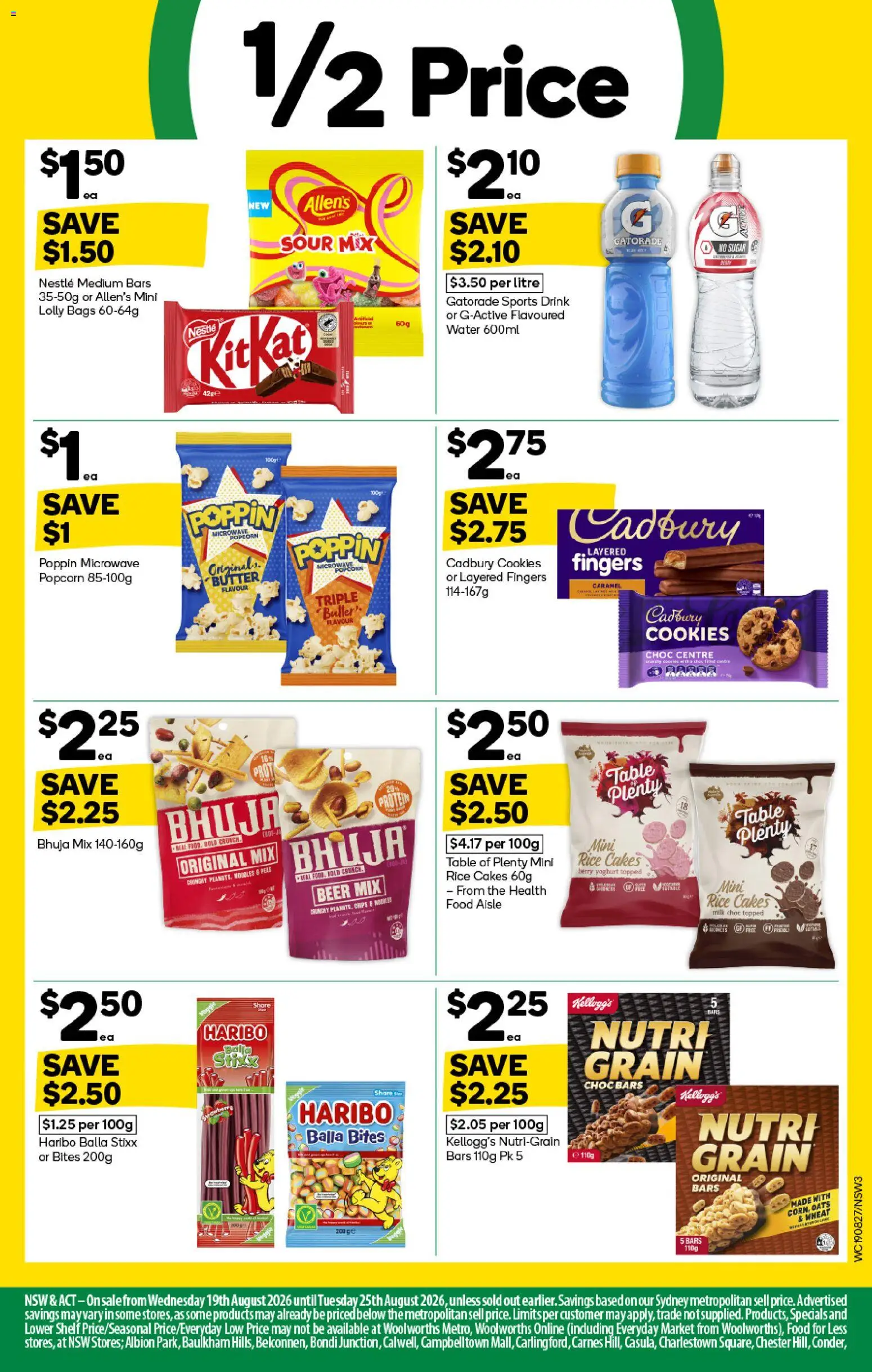 Woolworths catalogue - valid from 19/08/2026 | Page: 3 | Products: Food, Butter, Oats, Microwave