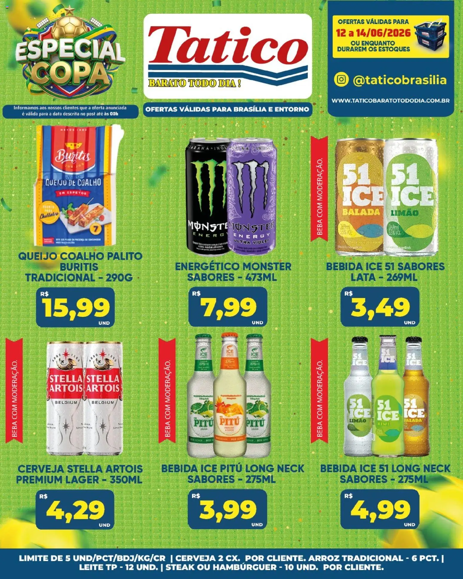 Tatico Folheto - válido de 13.06.2026 | Página: 43 | Produtos: Energético, Leite, Copa, Bebida