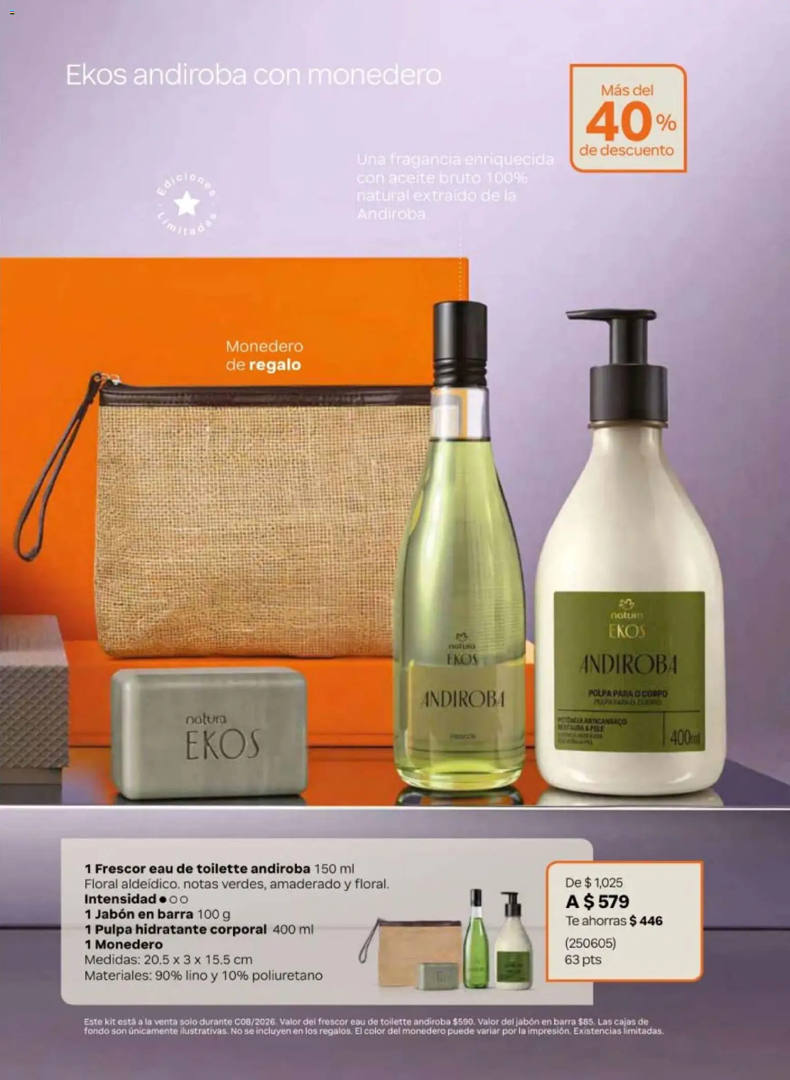 Nuevas ofertas de Natura válidas en toda la República Mexicana desde el 08.05.2026. ¡Encuentra las mejores ofertas en Natura campaña 8 2026! | Página: 25 | Productos: Aceite, Barra, Fragancia, Eau de toilette