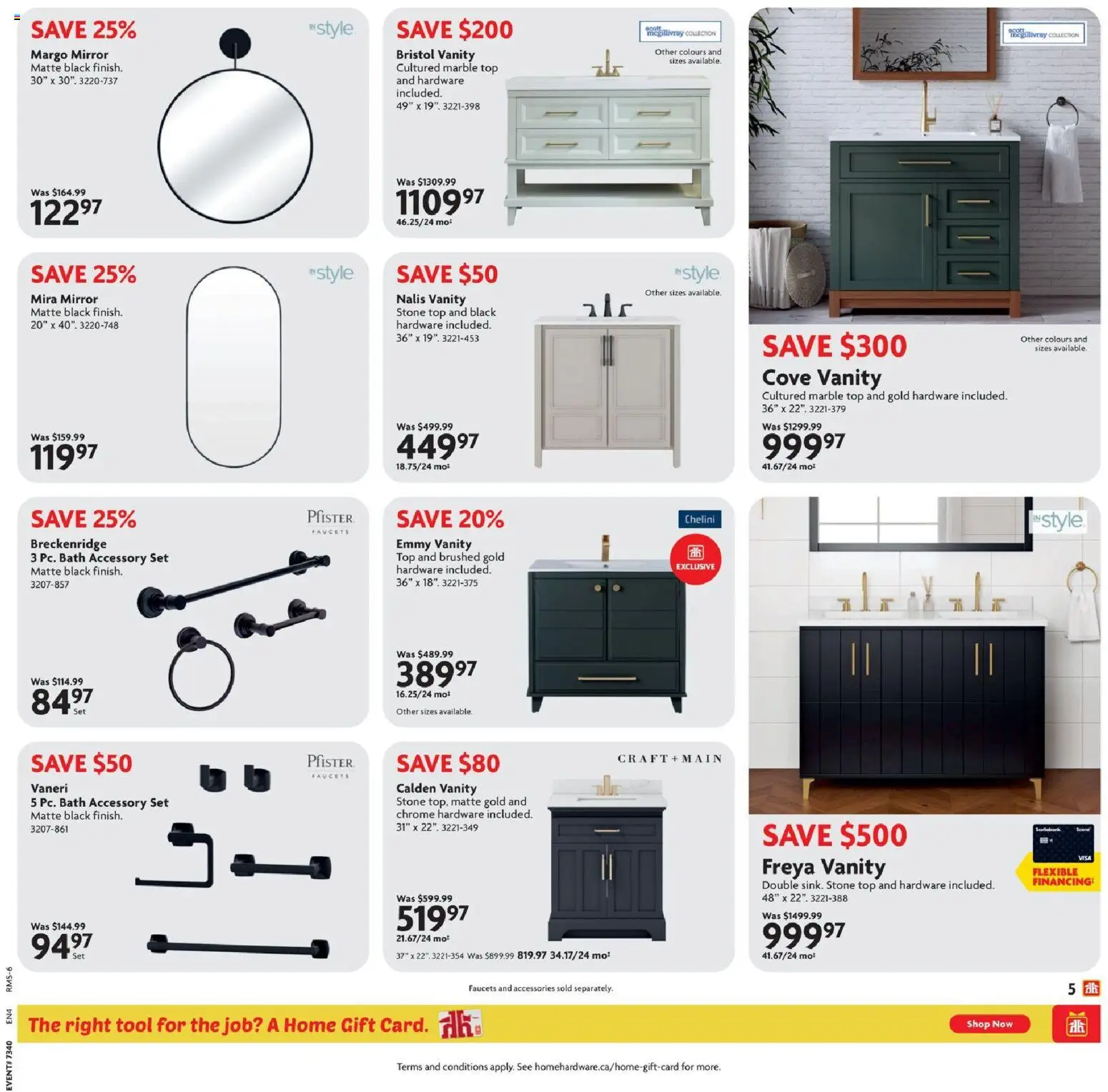 Home Hardware flyer valid from Oct 1, 2026 | Page: 5 | Products: Bath, Mirror