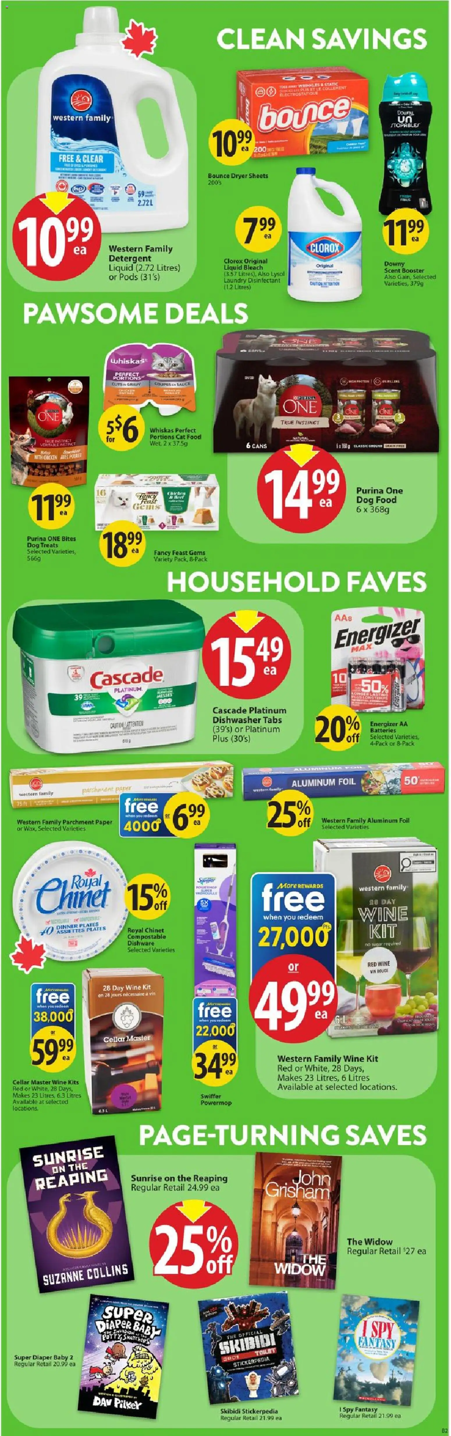 Save on foods flyer valid from Aug 13, 2026 | Page: 29 | Products: Sugar, Aluminum foil, Red wine, Wine