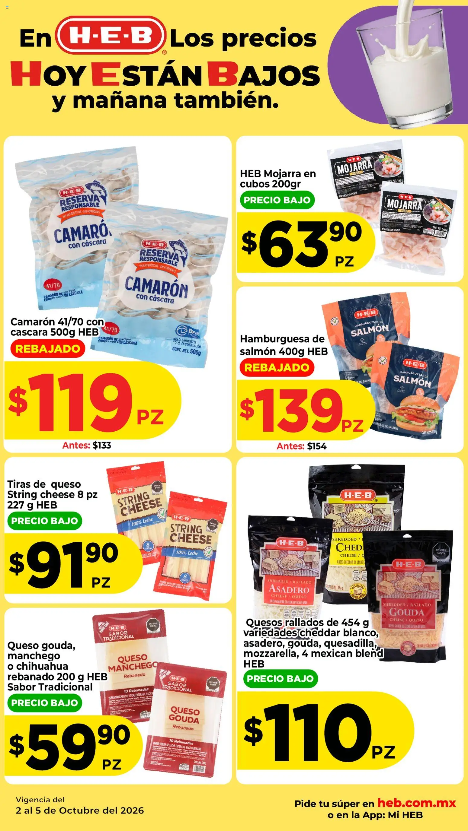 Nuevas ofertas de H-E-B válidas en toda la República Mexicana desde el 02/10/2026. ¡Encuentra las mejores ofertas en H-E-B folleto! | Página: 5