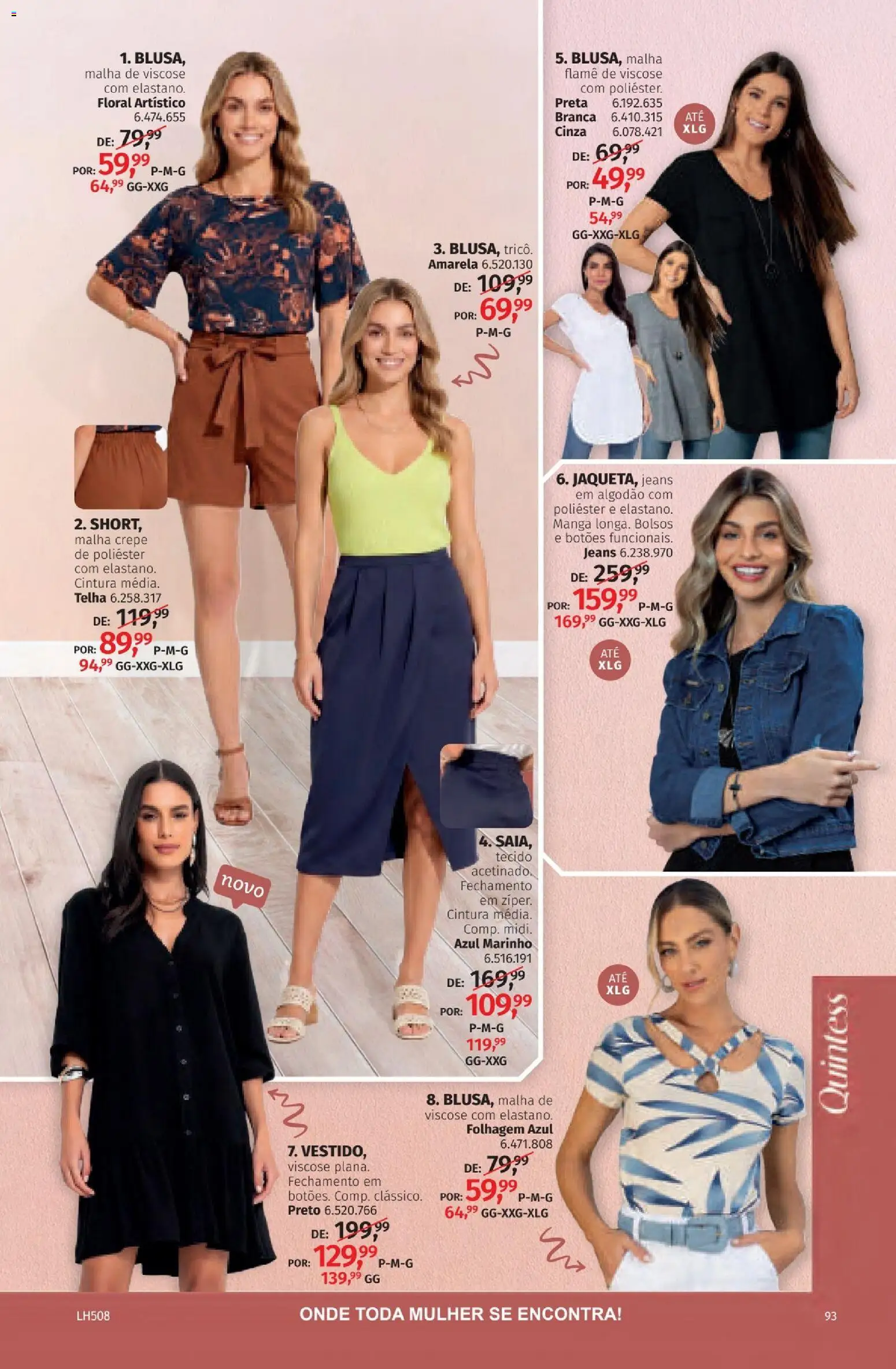 Quatro Estações Folheto - válido de 01/10/2026 | Página: 95 | Produtos: Tecido, Manga, Algodão, Jeans