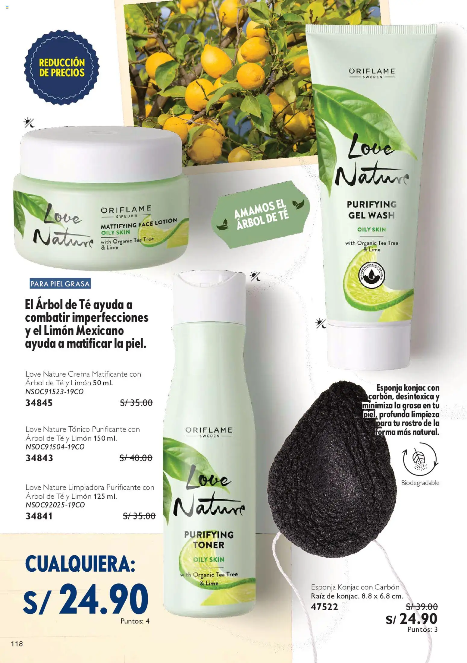 Catálogo Oriflame válido desde 09.05.2026 | Página: 120 | Productos: Esponja, Té, Crema, Tóner