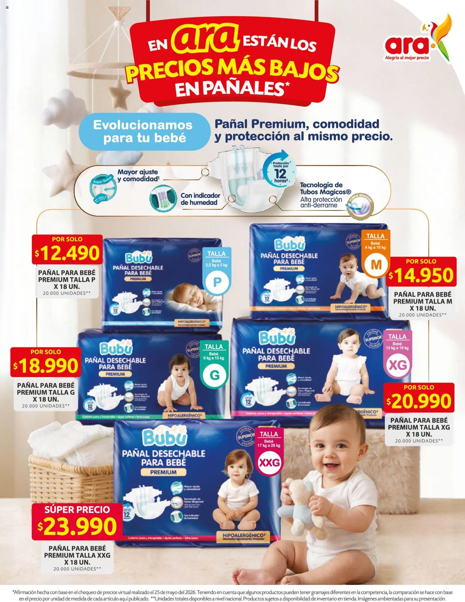 Ara revista - valida desde el 04.06.2026 | Página: 7 | Productos: Pañales