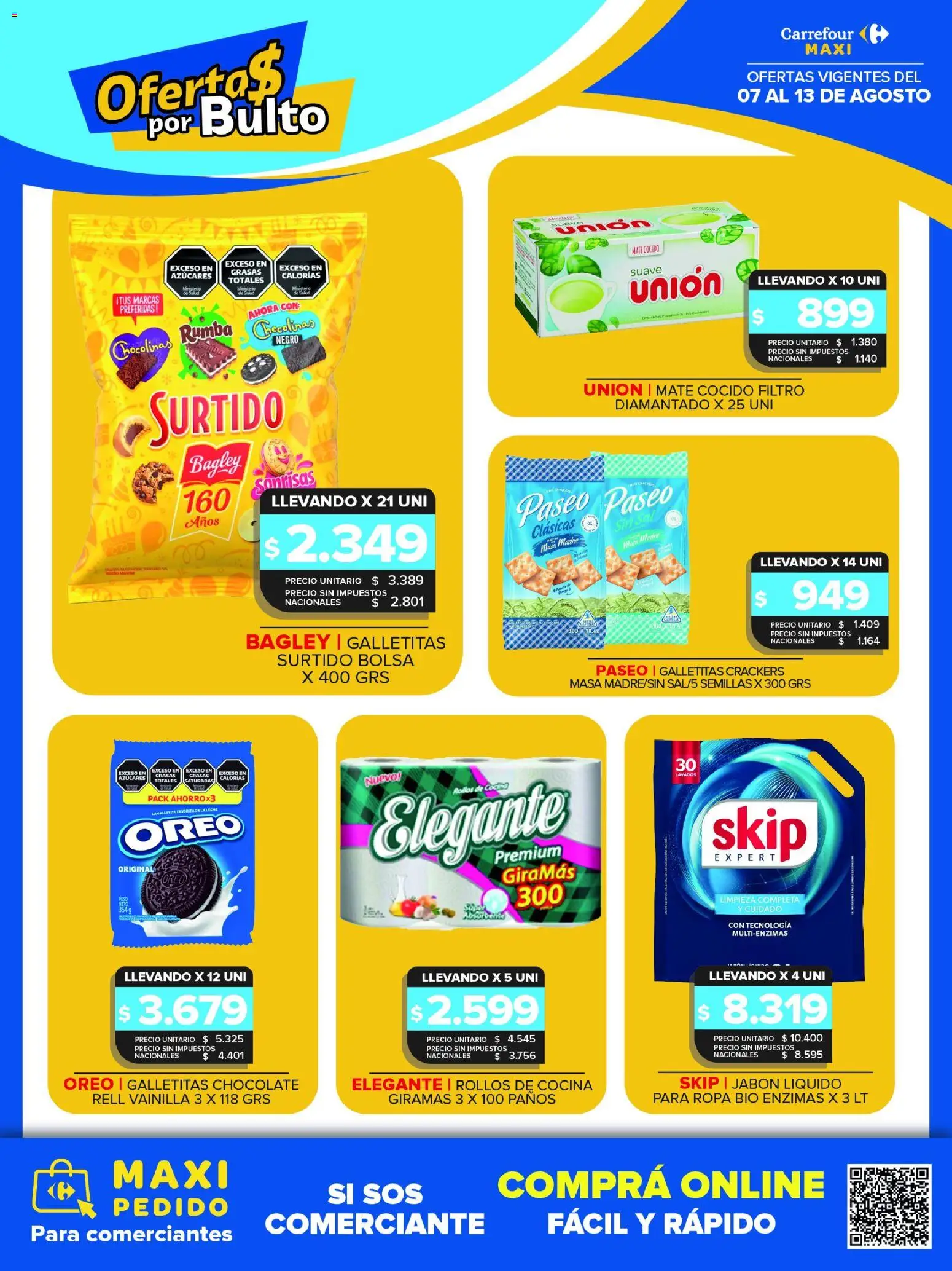 Carrefour Maxi catálogo │ válido desde el 07/08/2026 | Página: 10 | Productos: Cocina, Galletitas, Jabón líquido, Leche