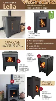 Vista previa Sodimac catálogo clima válido desde el 08/07/2026 | Página: 4 | Productos: Calefactor
