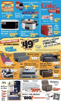 Preview of Big Lots weekly ads valid from 07/16/2026 | Page: 2 | Products: Mattress, Sofa, Butter, Microwave